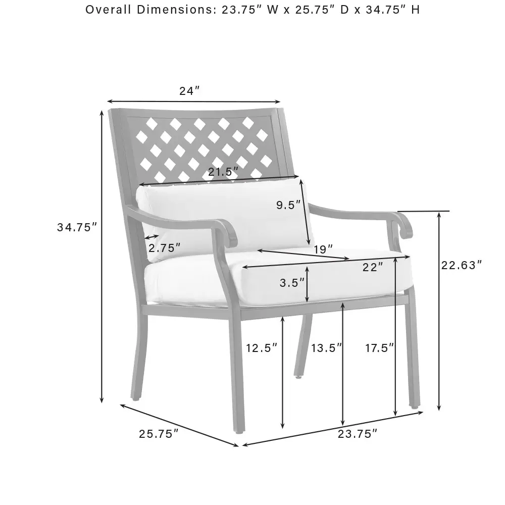 KO70285MB-CR Alistair 4 pc Black and Cream Patio Conversation Set-6