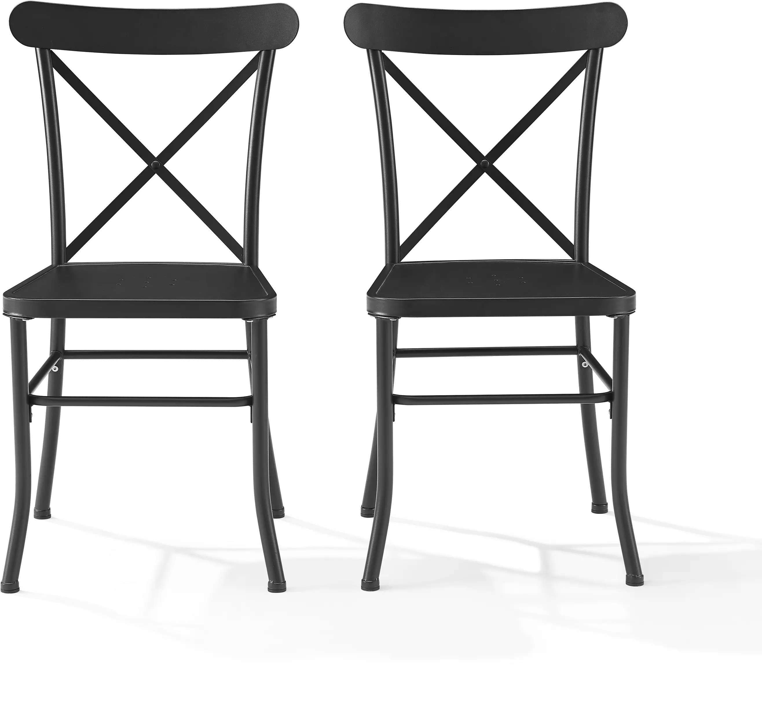 CO6270-MB Astrid Black Metal Patio Dining Chairs, Set of 2-1