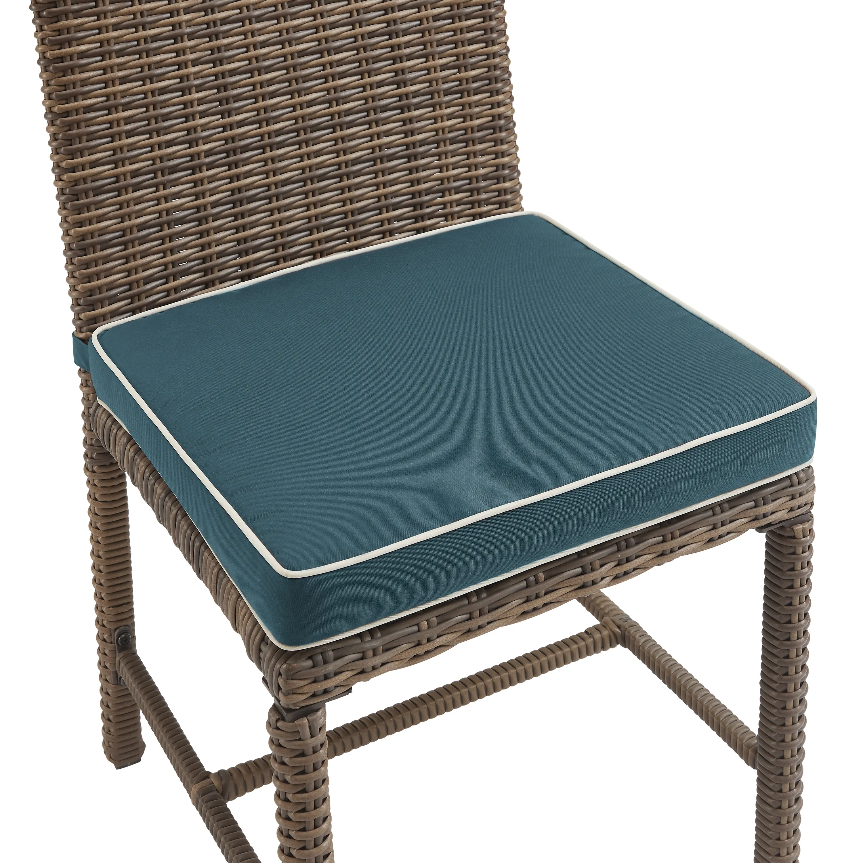 KO70427WB-NV Bradenton 5 pc Navy and Wicker Patio Dining Set-6