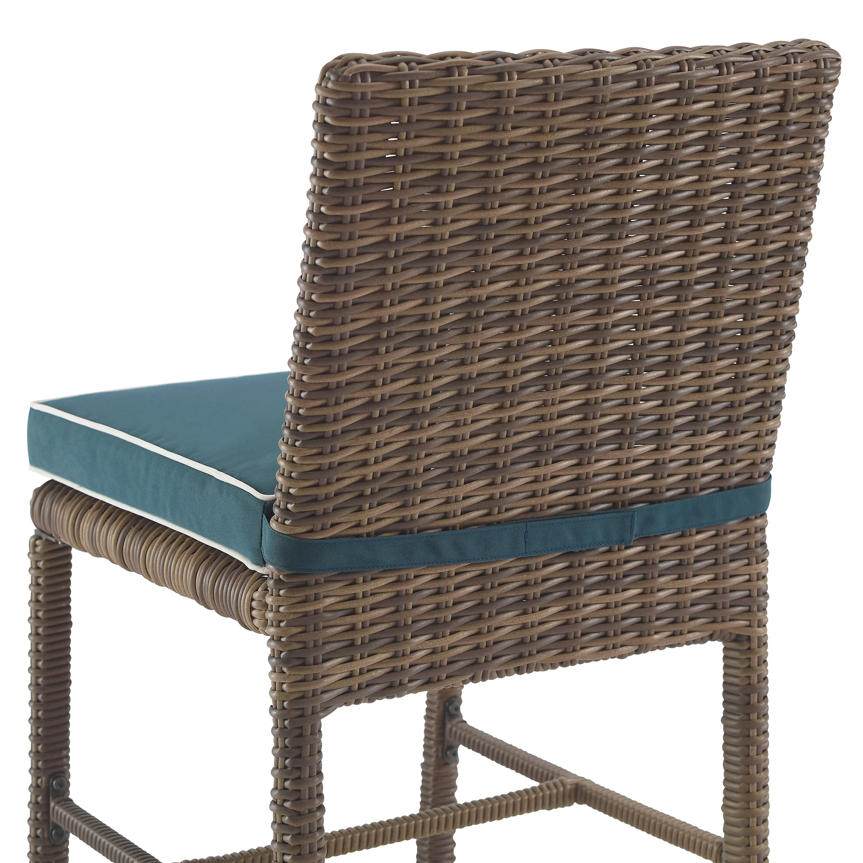 KO70427WB-NV Bradenton 5 pc Navy and Wicker Patio Dining Set-7