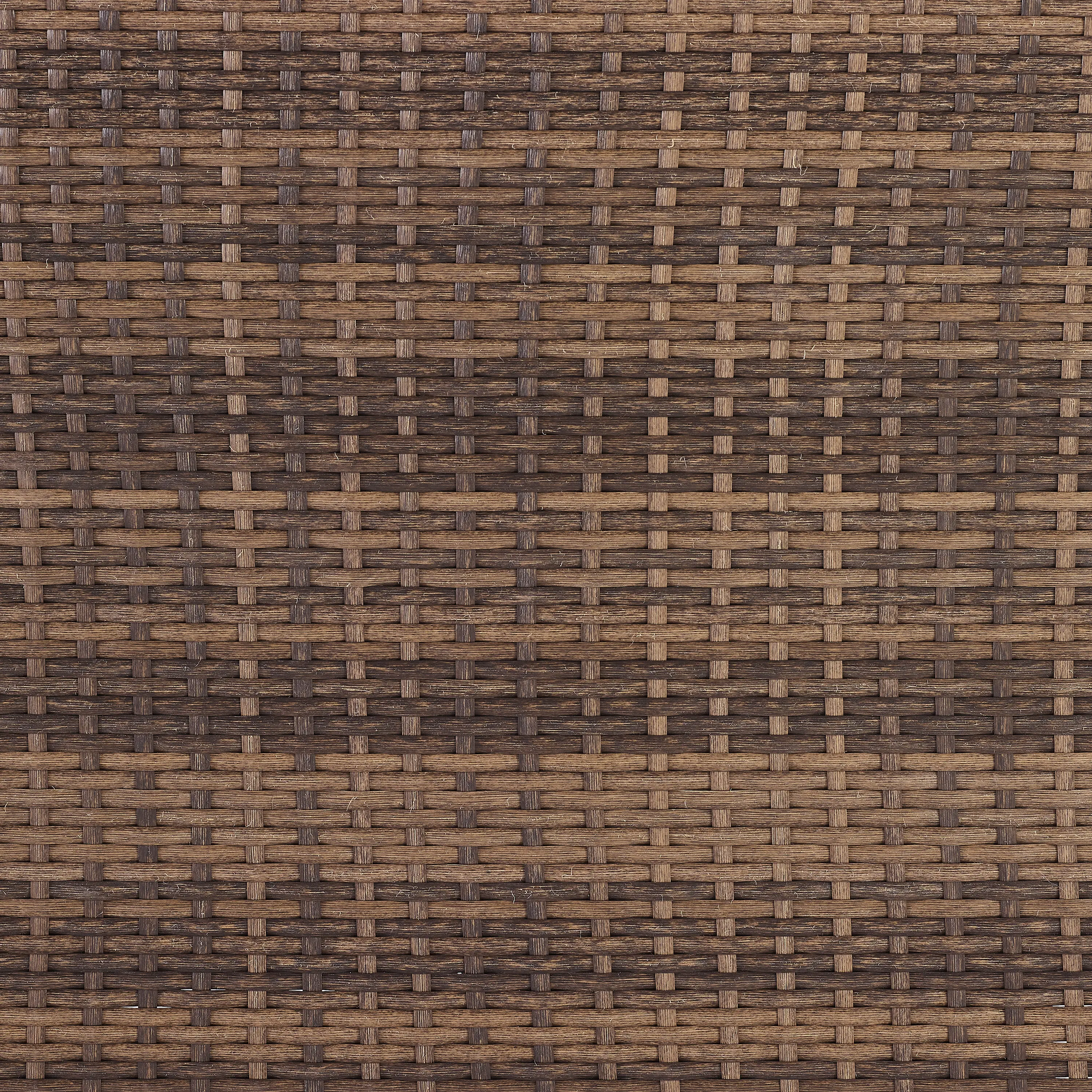 KO70190BR-CR Capella Brown Wicker Patio Sofa and Table Set-11