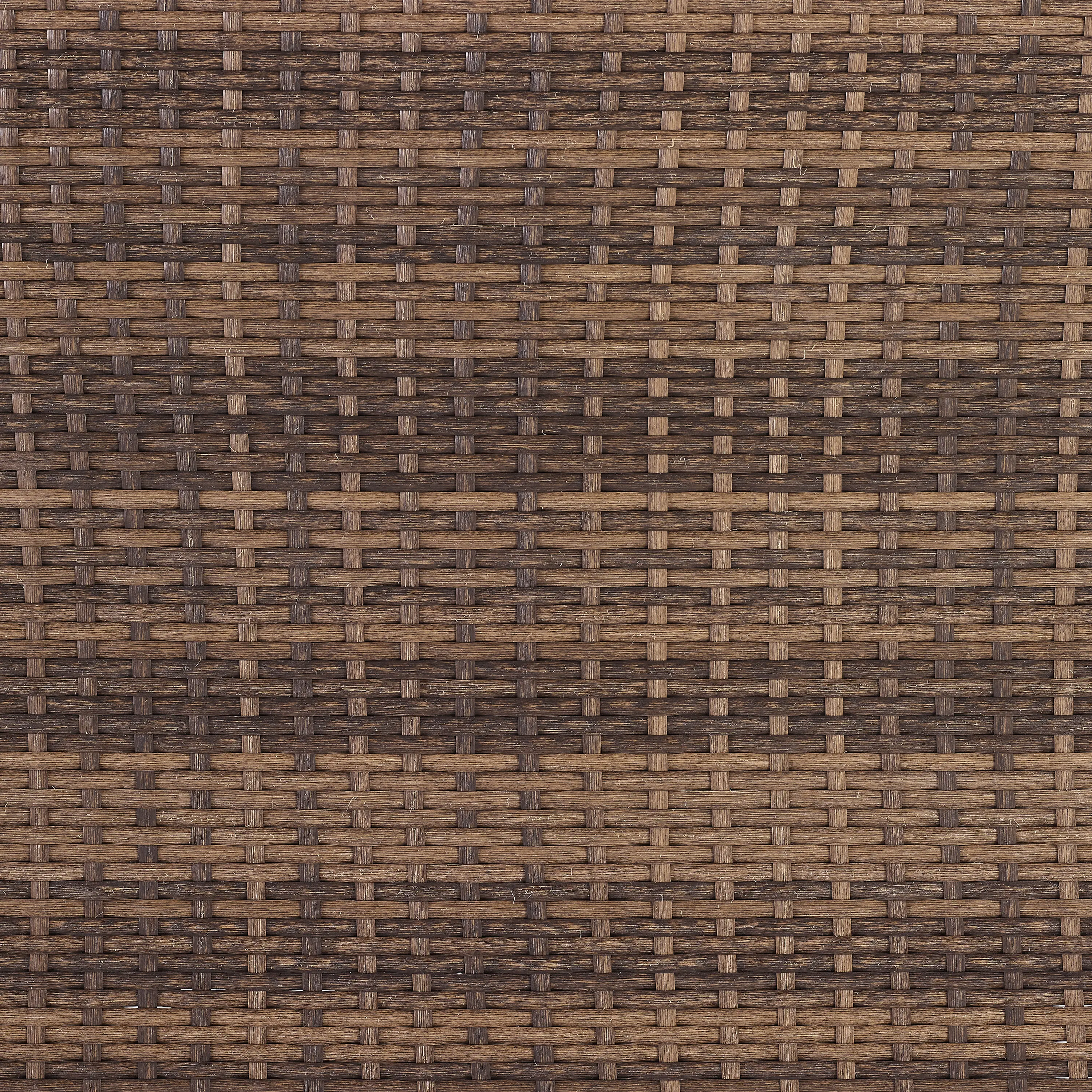 CO7168-BR Capella Brown Wicker Patio Armchairs, Set of 2-9