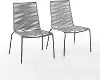 MO74965MB-GY Fenton Gray Wicker Stackable Patio Chairs, Set of 2