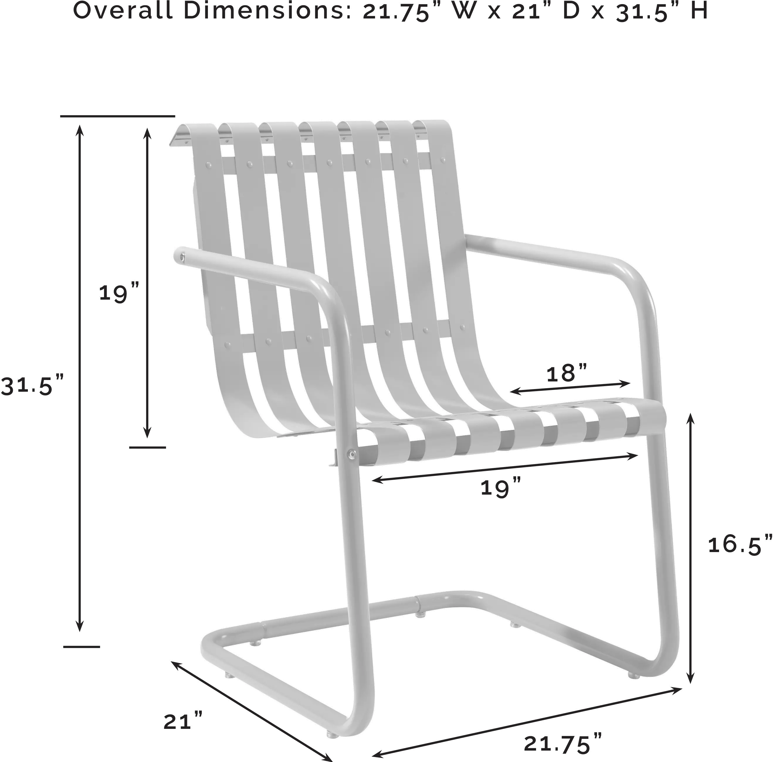 KO10021WH Gracie White 3 Piece Outdoor Metal Bistro Set-1
