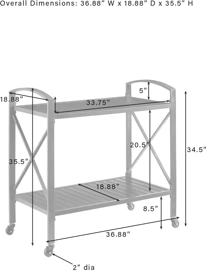 CO7390-BZ Kaplan Outdoor Bronze Metal Bar Cart-7