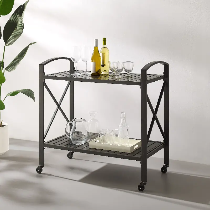 Kaplan Outdoor Metal Bar Cart