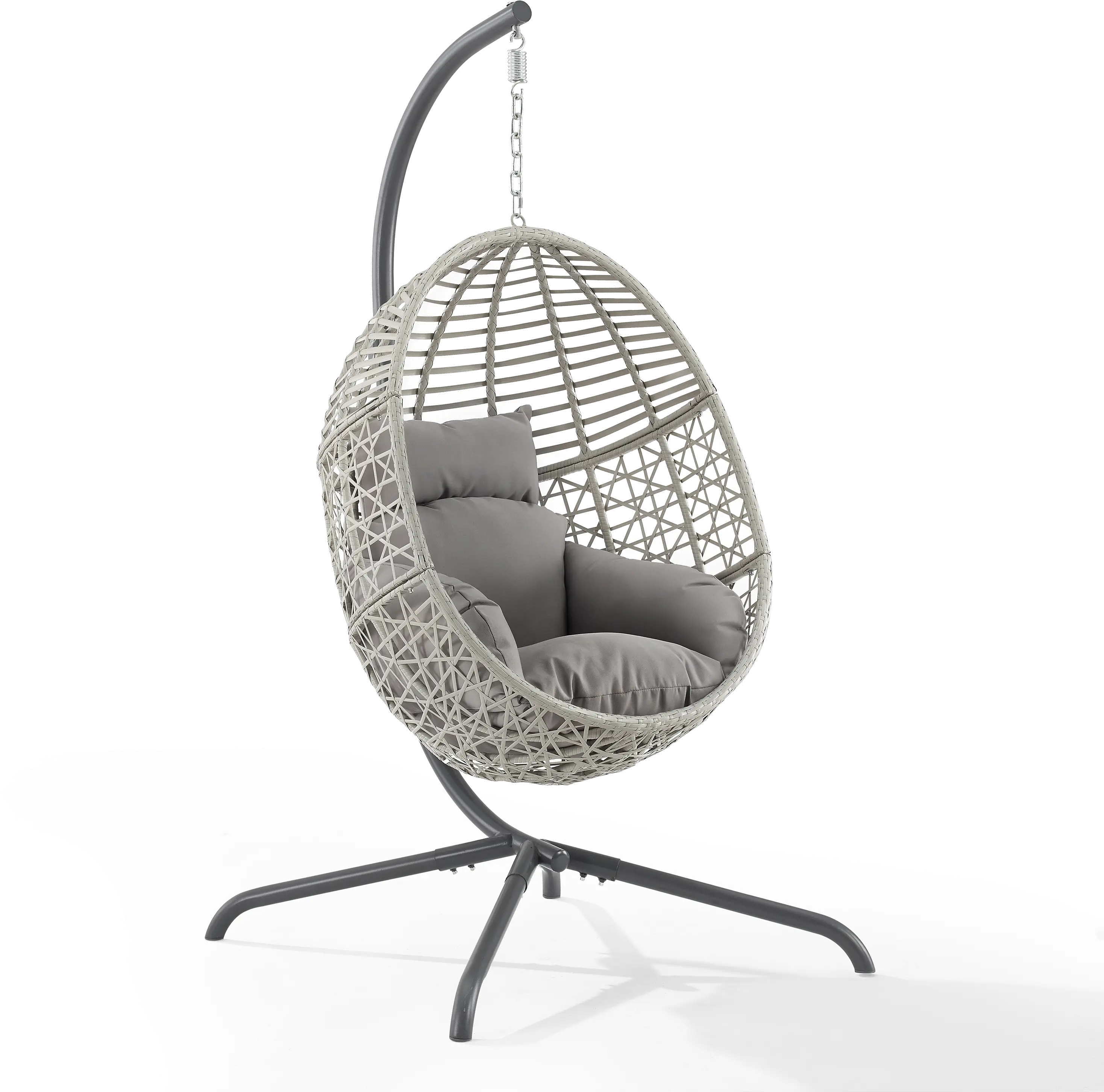 KO70232LG Lorelei Indoor/Outdoor Wicker Hanging Egg Chair-5