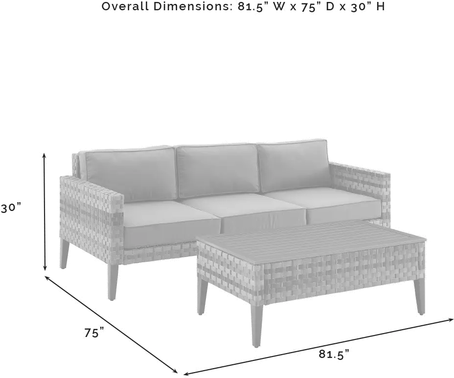 KO70254BR-TE Prescott Taupe Outdoor Wicker Sofa & Coffee Table Set-13