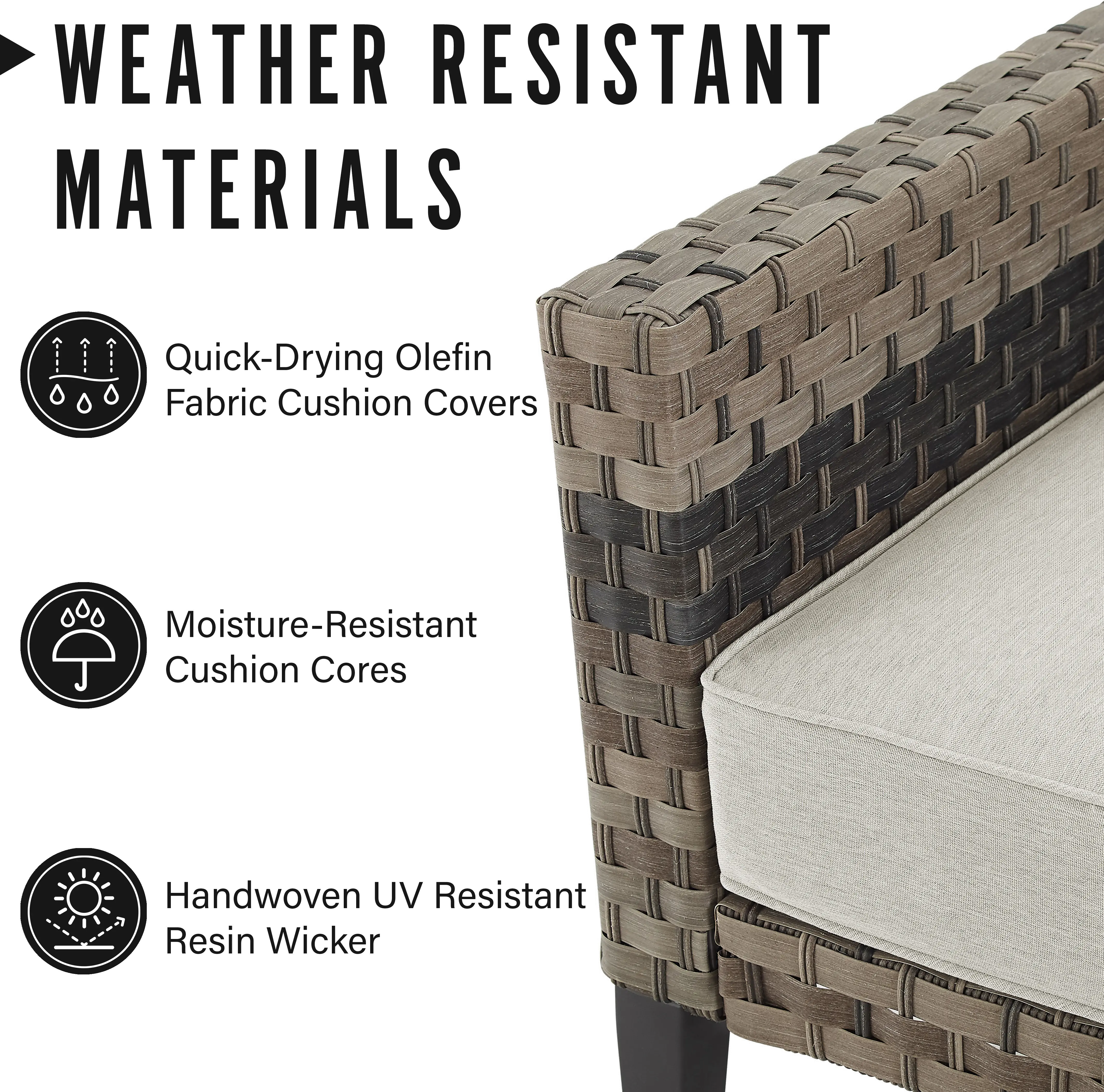 KO70254BR-TE Prescott Taupe Outdoor Wicker Sofa & Coffee Table Set-6