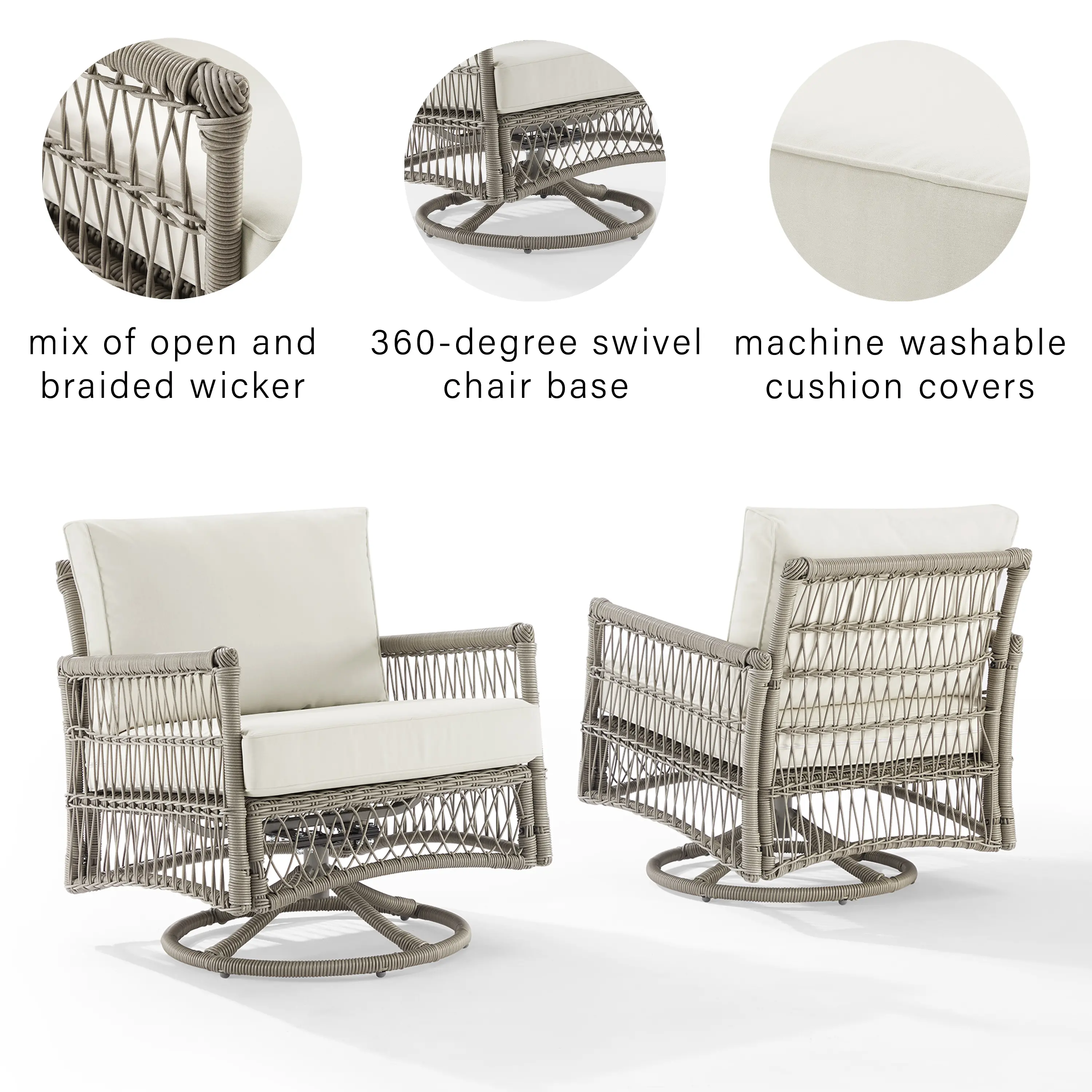KO70435DW-CR Thatcher 2 Piece Outdoor Wicker Swivel Rocker Chair Set-6