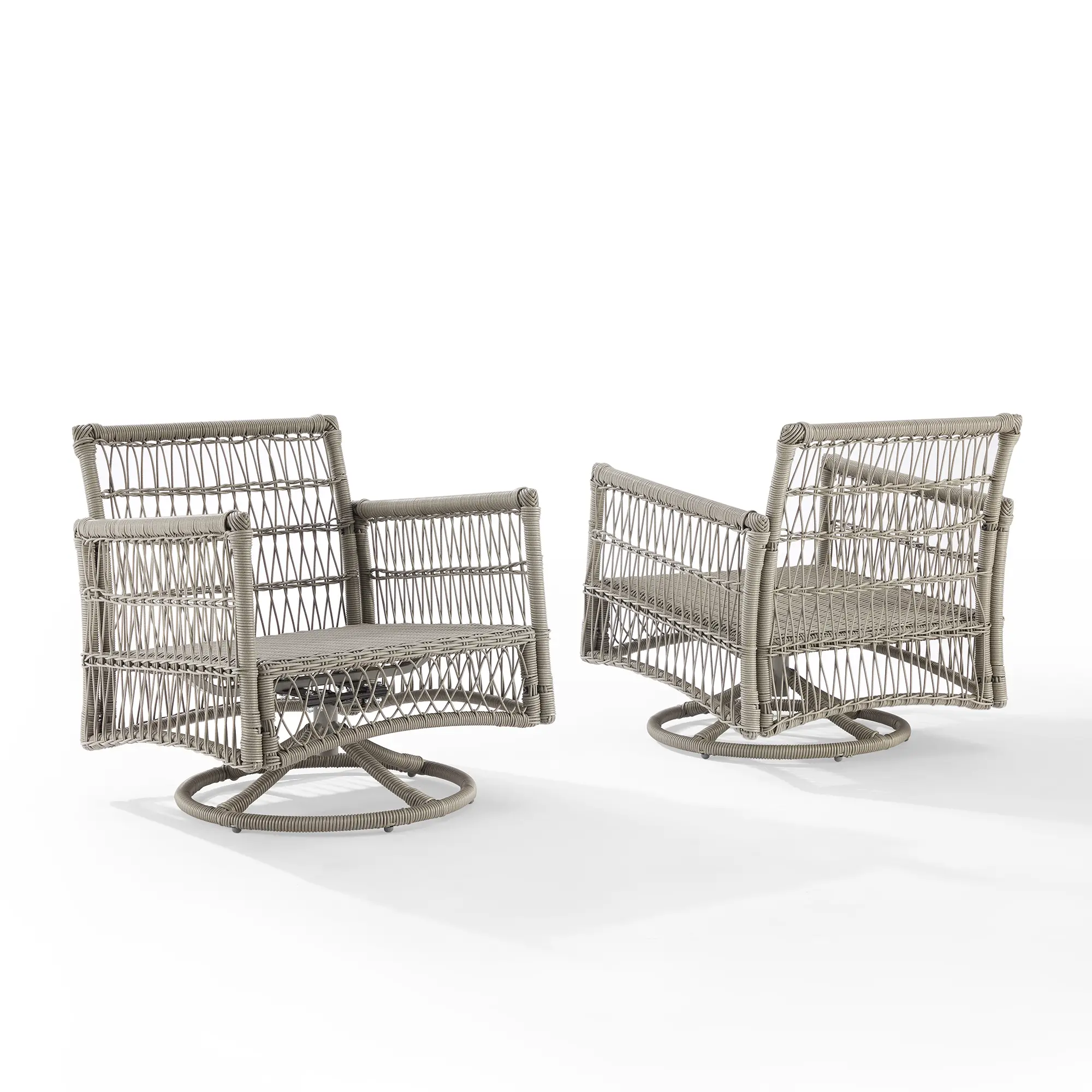 KO70435DW-CR Thatcher 2 Piece Outdoor Wicker Swivel Rocker Chair Set-8