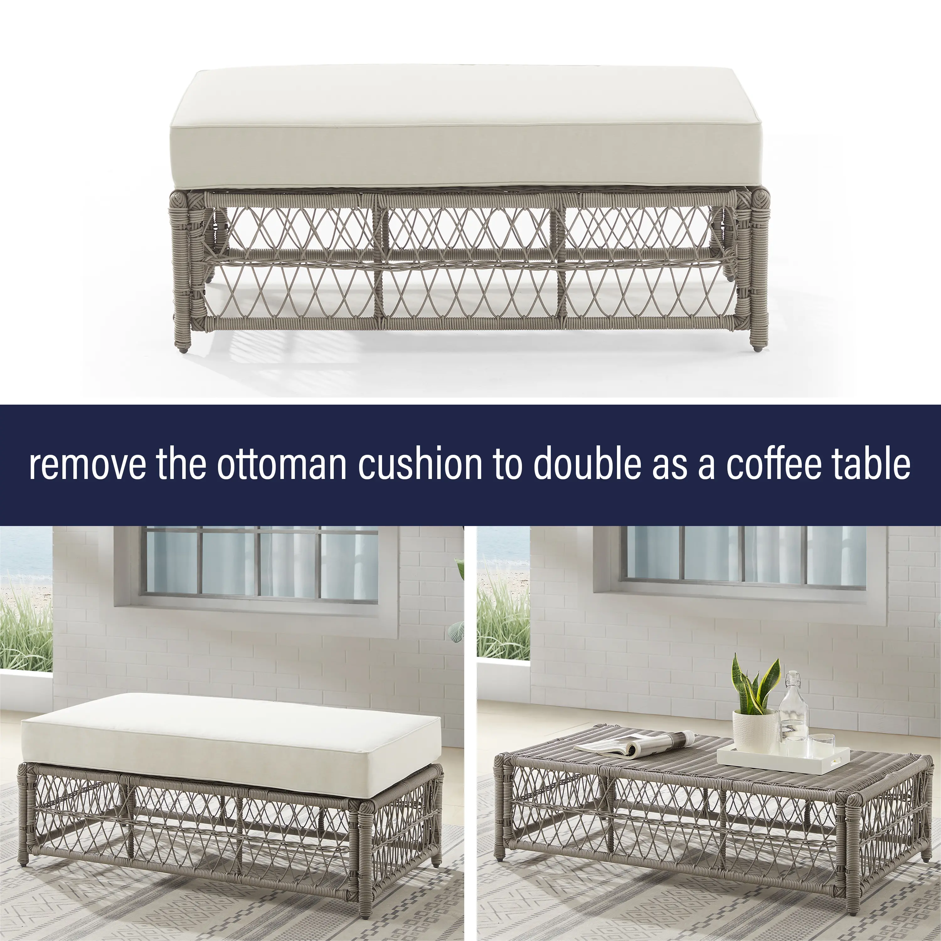 KO70436DW-CR Thatcher Patio Wicker Sofa and Coffee Table Set-5