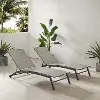 KO70390MB-LG Weaver 2 Piece Outdoor Sling Chaise Lounge Set
