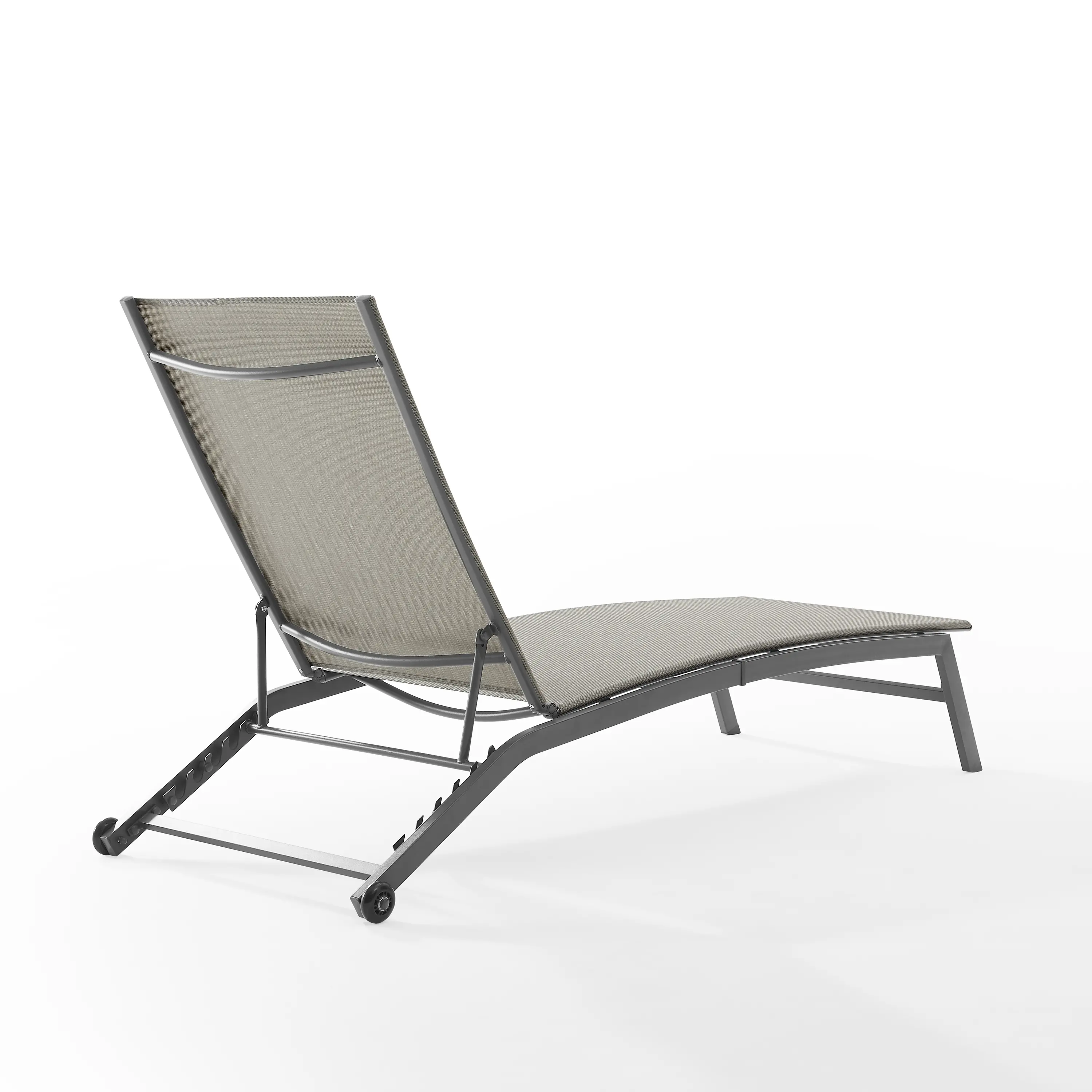 CO6310MB-LG Weaver Gray Outdoor Sling Chaise Lounge-6
