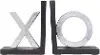 X and O Bookend Pair