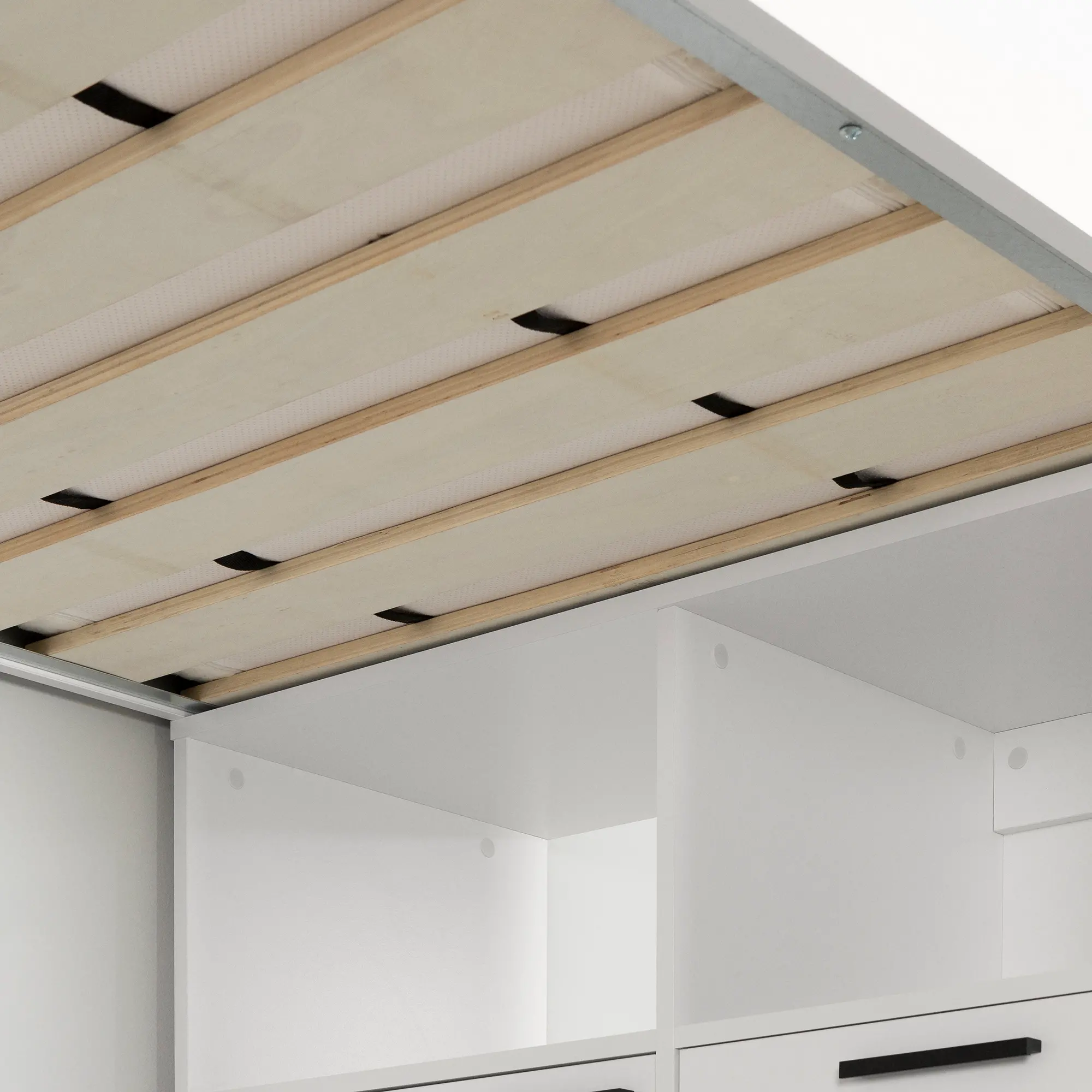 13454 Logik White Twin Loft Bed with Desk-6