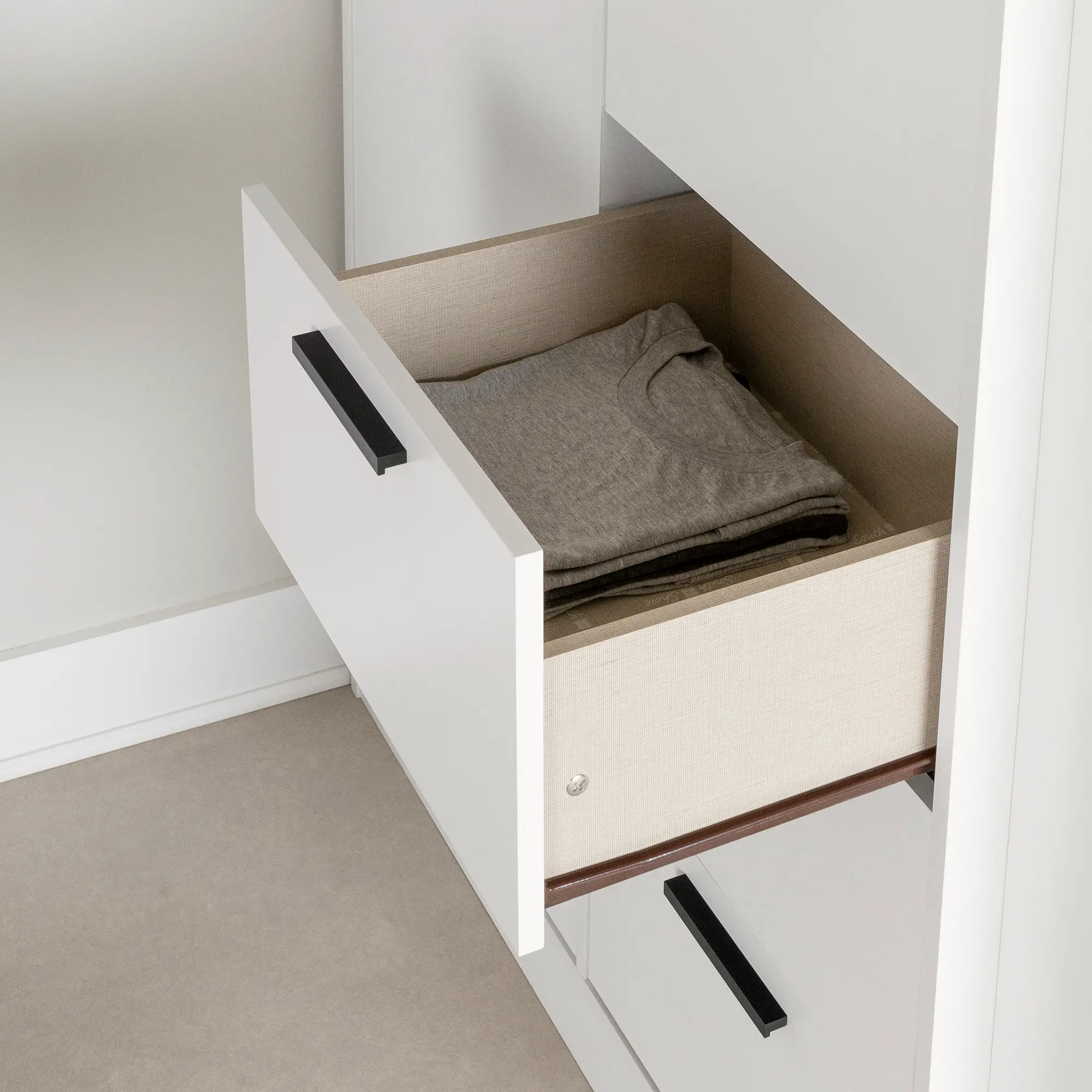 13454 Logik White Twin Loft Bed with Desk-8
