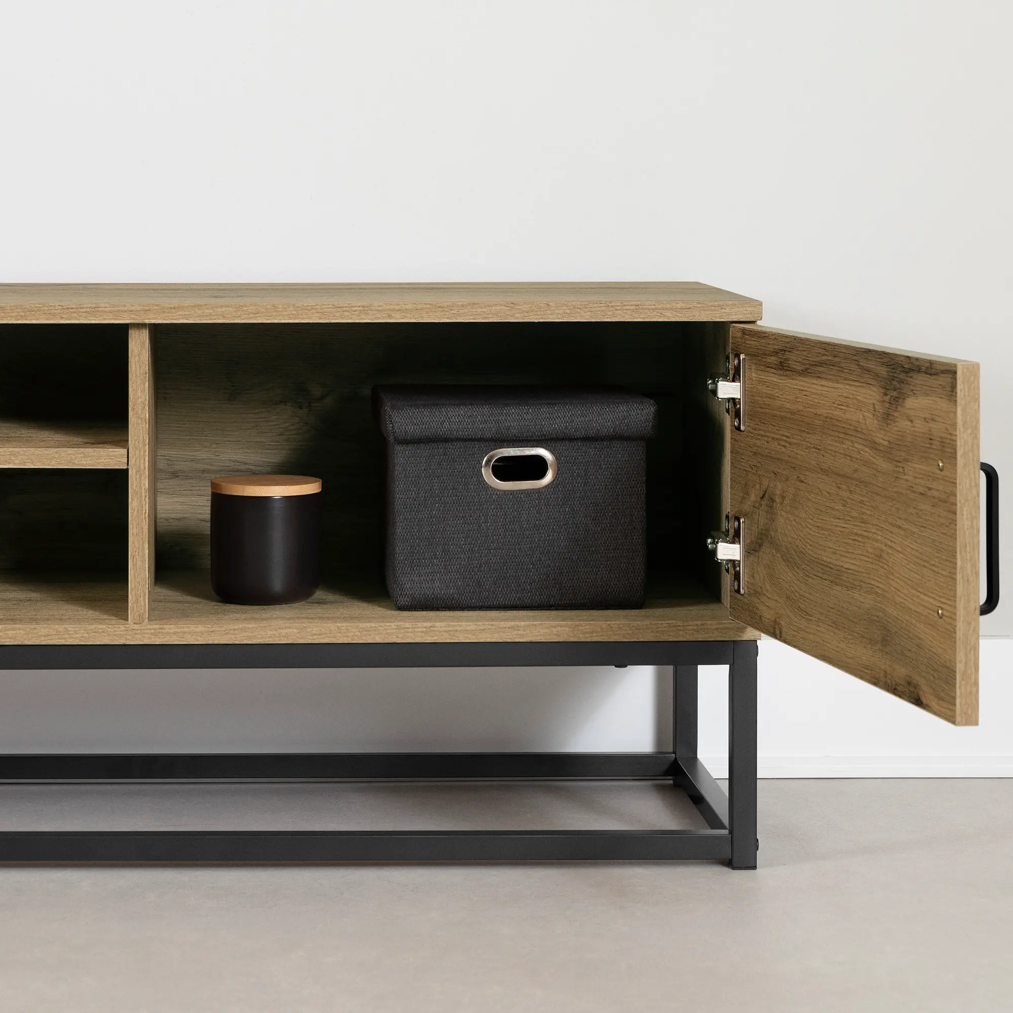 14386 Mezzy Nordik Oak 59  TV Stand-3