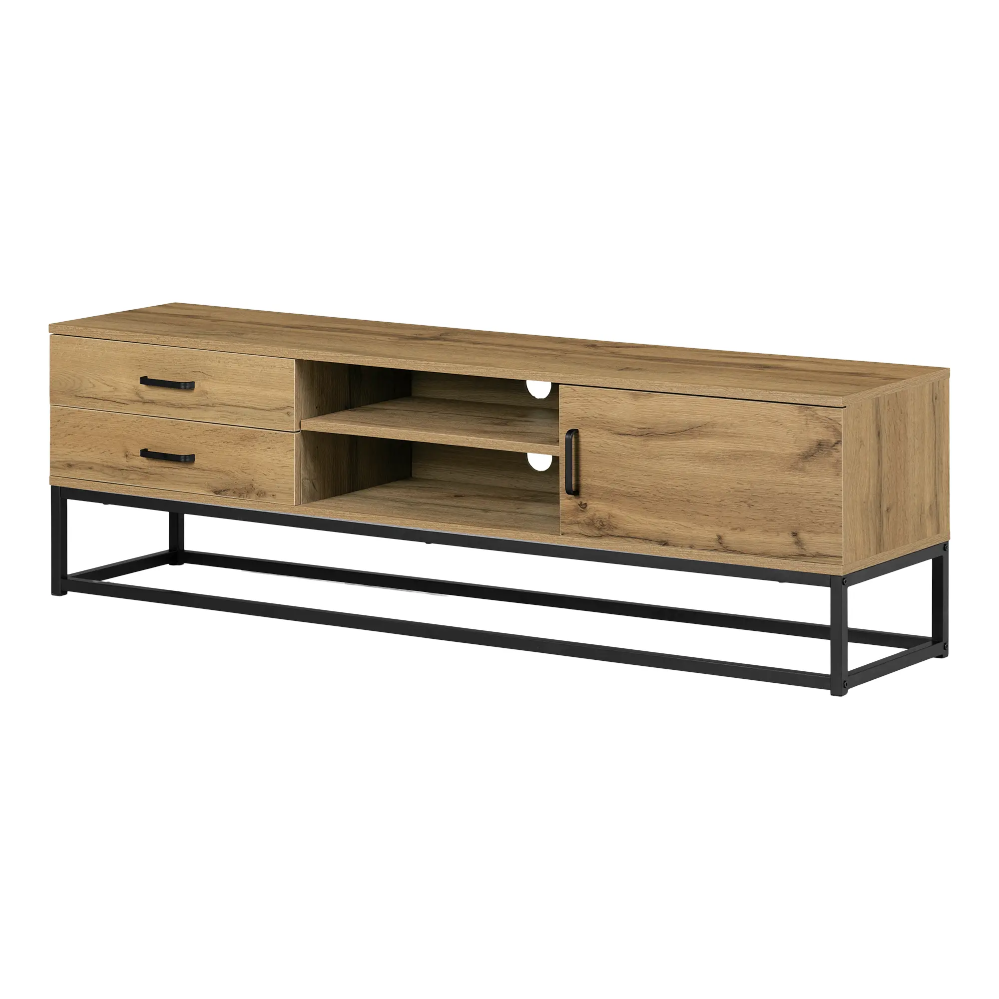 14386 Mezzy Nordik Oak 59  TV Stand-1