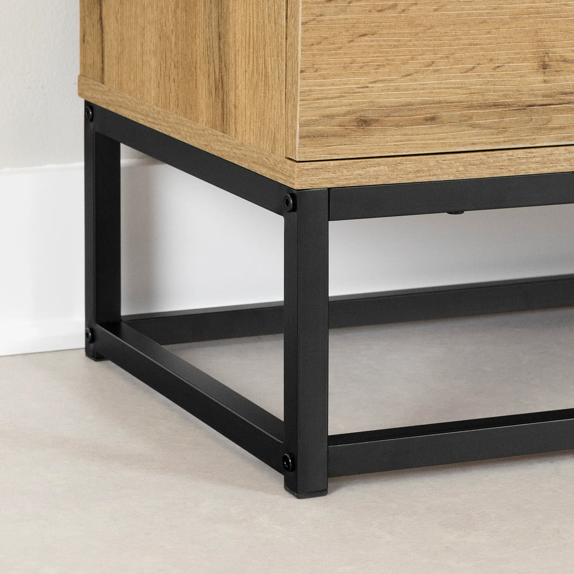 14386 Mezzy Nordik Oak 59  TV Stand-4