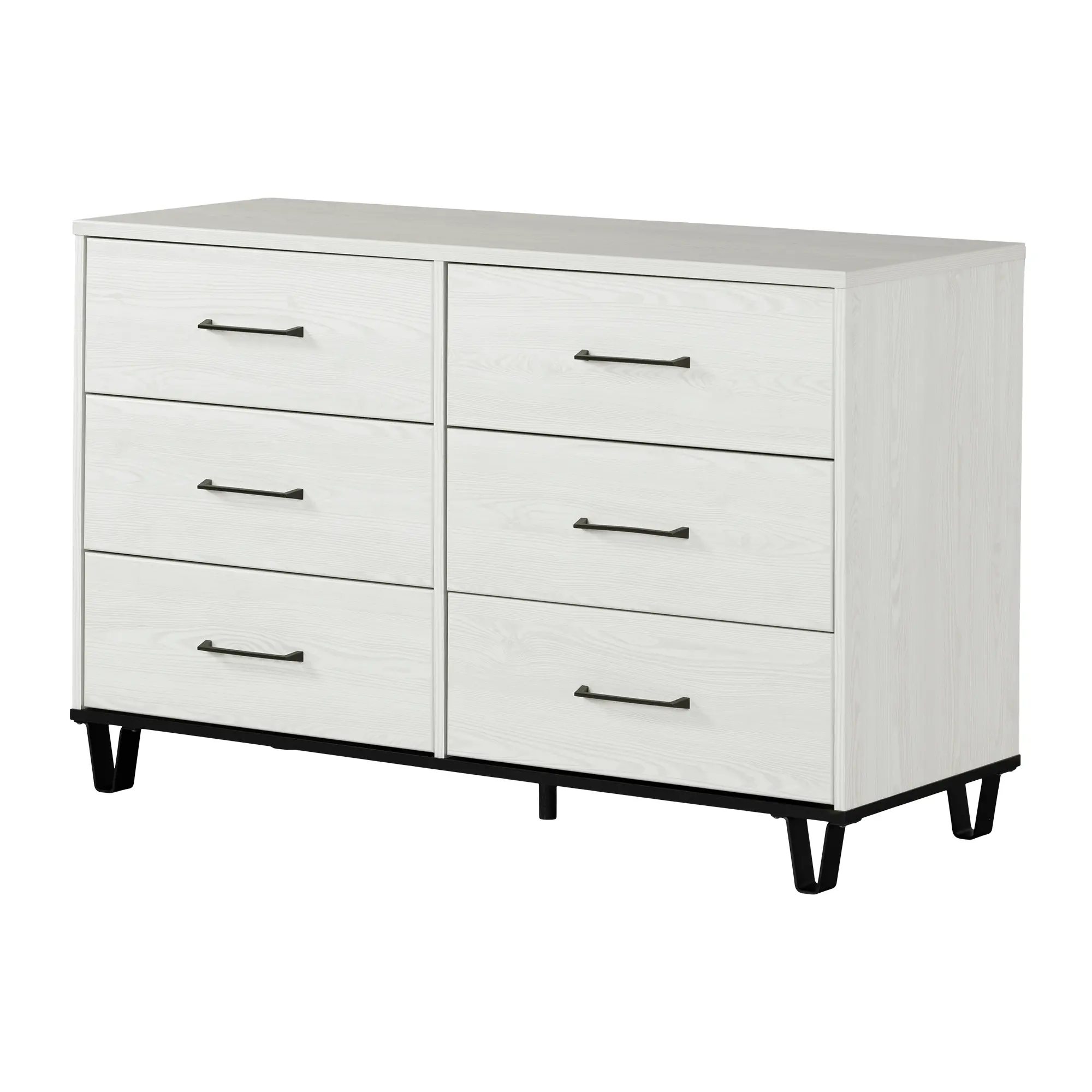 15371 Arlen White Pine 6-Drawer Dresser-1