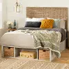 15469 Avilla Full Storage Bed with Rattan Headboard