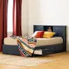 15477 Ulysses Blue Storage Full Bed and Headboard Set