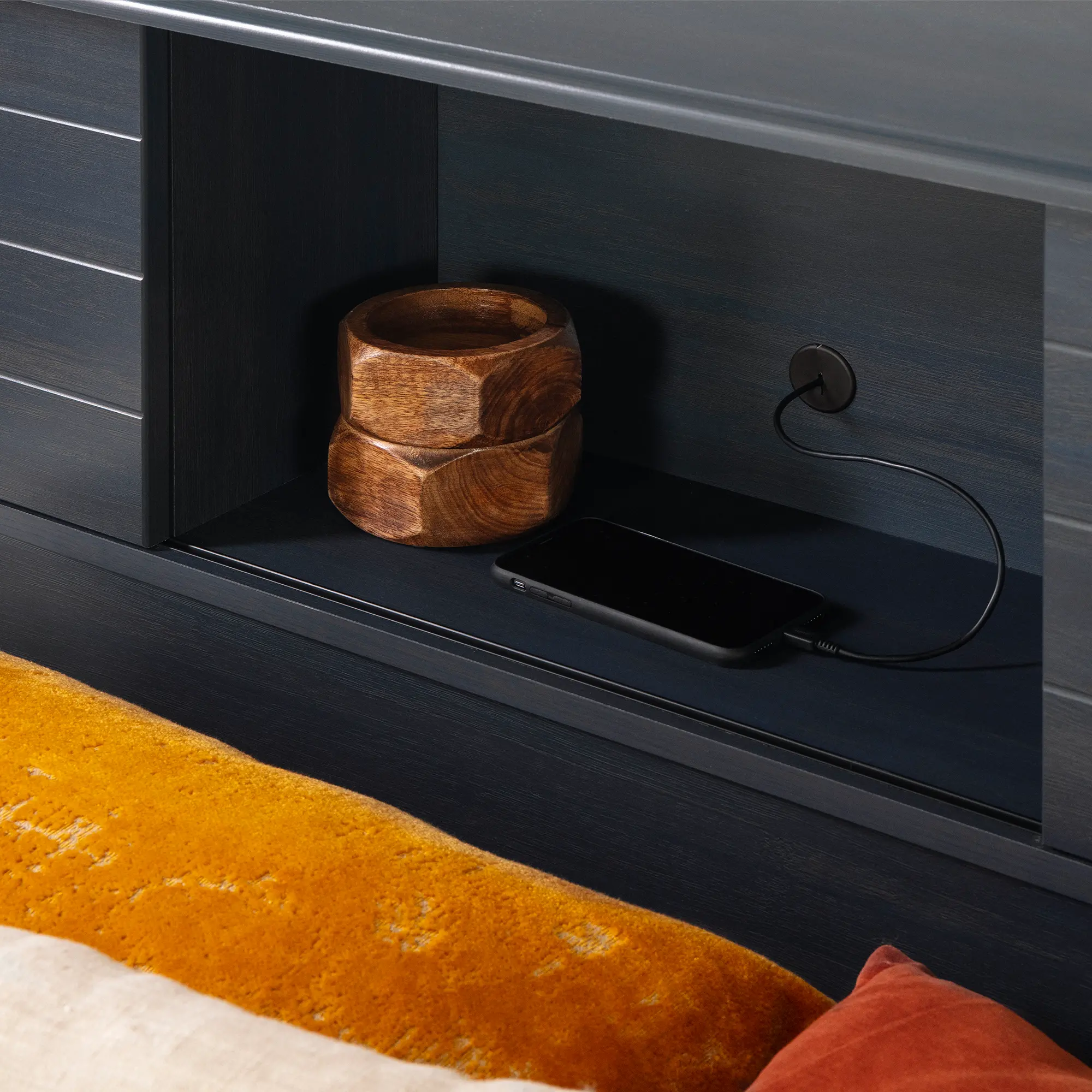 15477 Ulysses Blue Storage Full Bed and Headboard Set-4