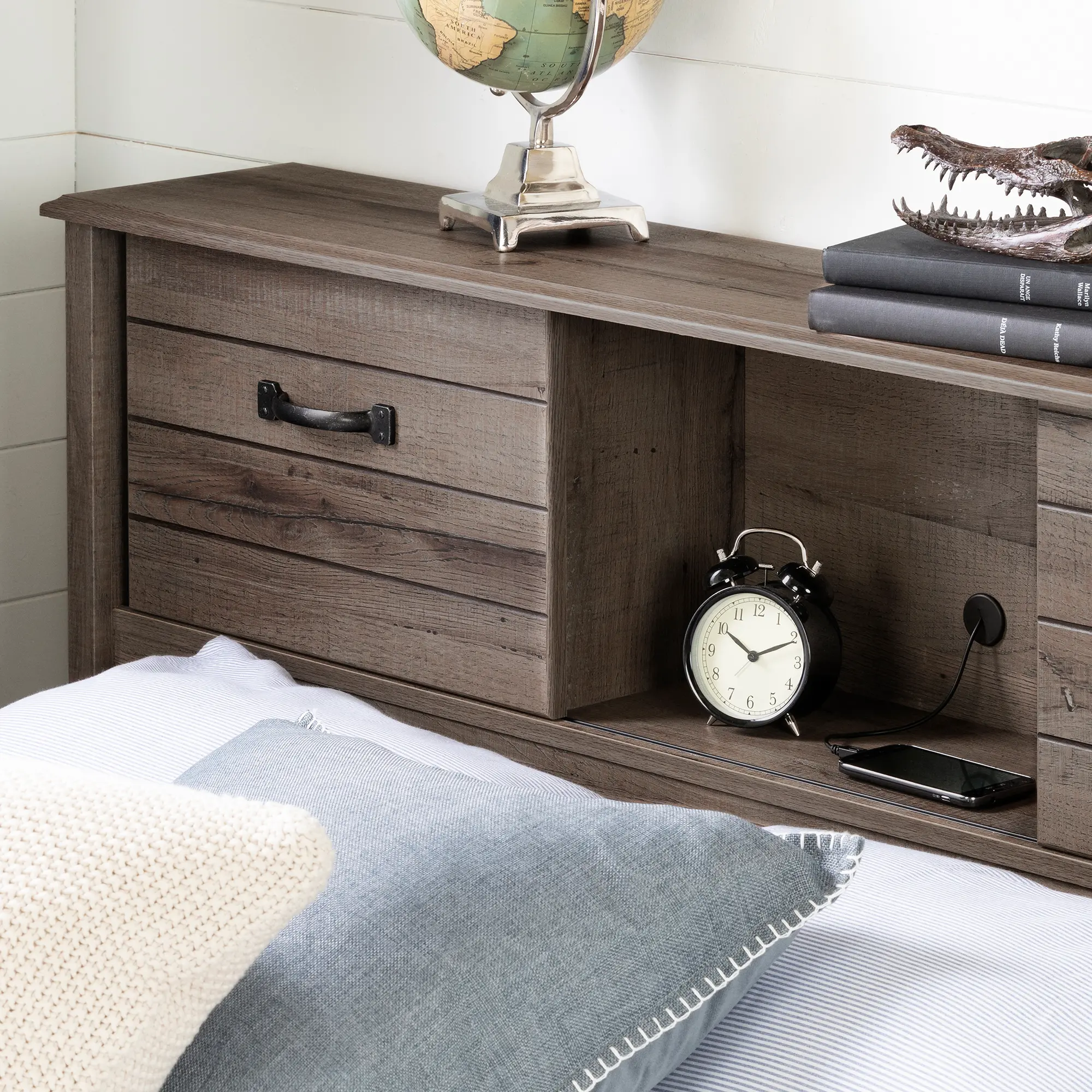 15478 Ulysses Fall Oak Storage Full Bed and Headboard Set-3