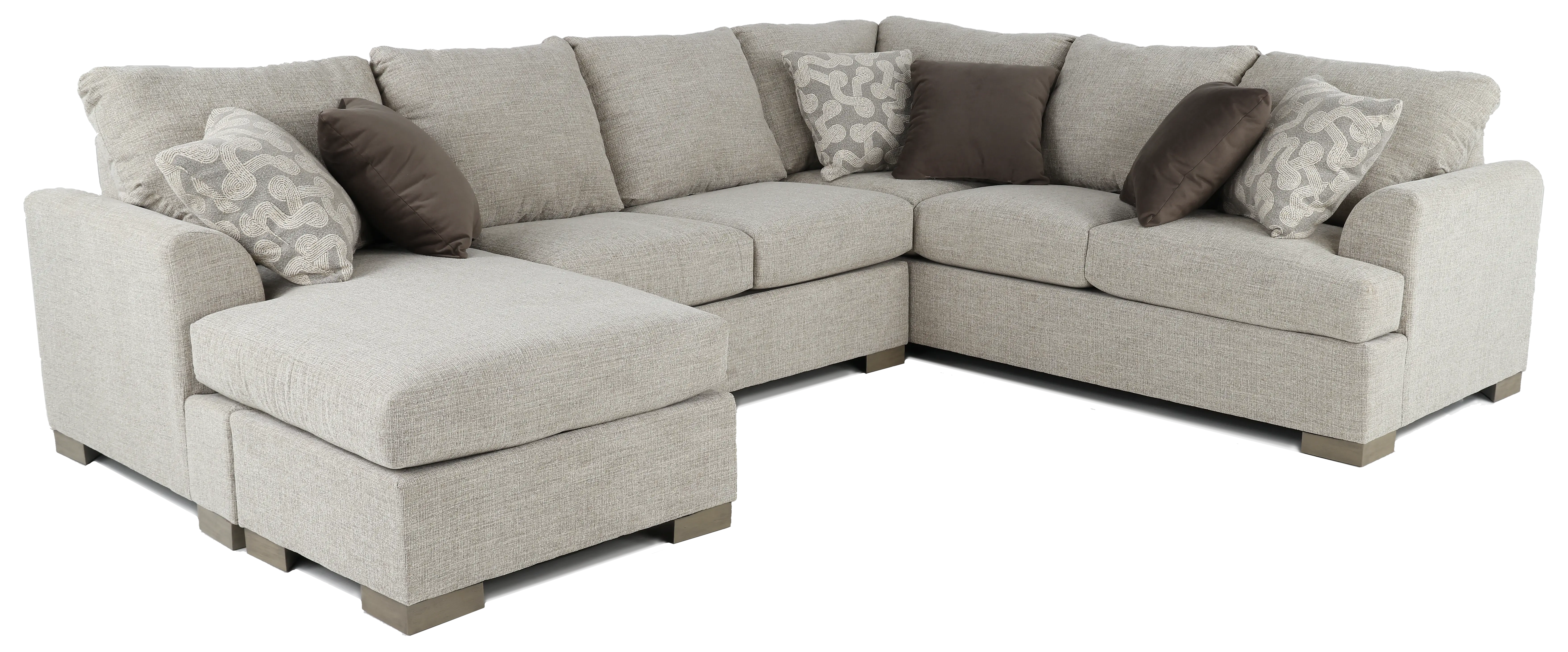 2PC/VILLANOVA/OP1 Villanova Oatmeal Taupe 2 Piece Sectional-1