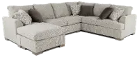 2PC/VILLANOVA/OP1 Villanova Oatmeal Taupe 2 Piece Sectional