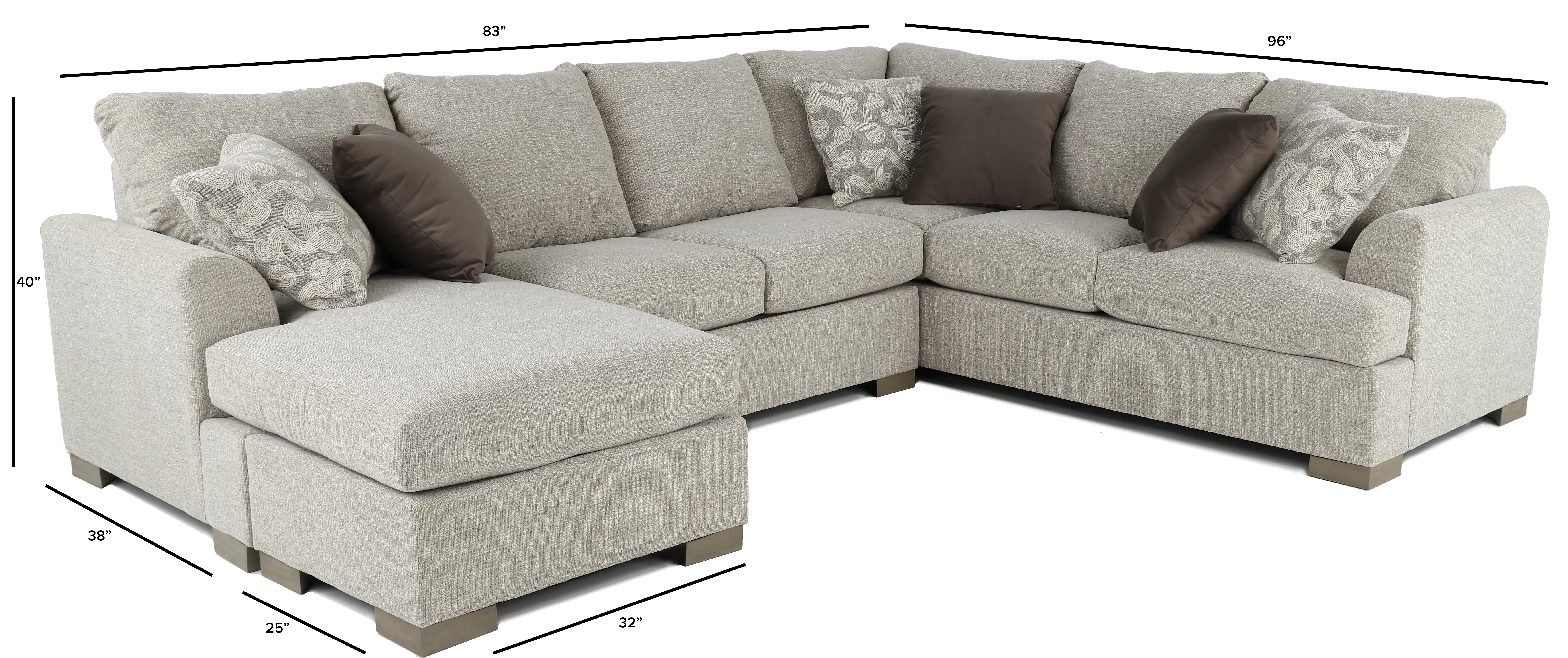 2PC/VILLANOVA/OP1 Villanova Oatmeal Taupe 2 Piece Sectional-3