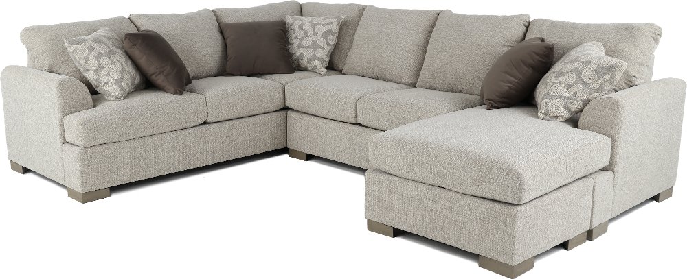 Villanova Oatmeal Taupe 2 Piece Sectional