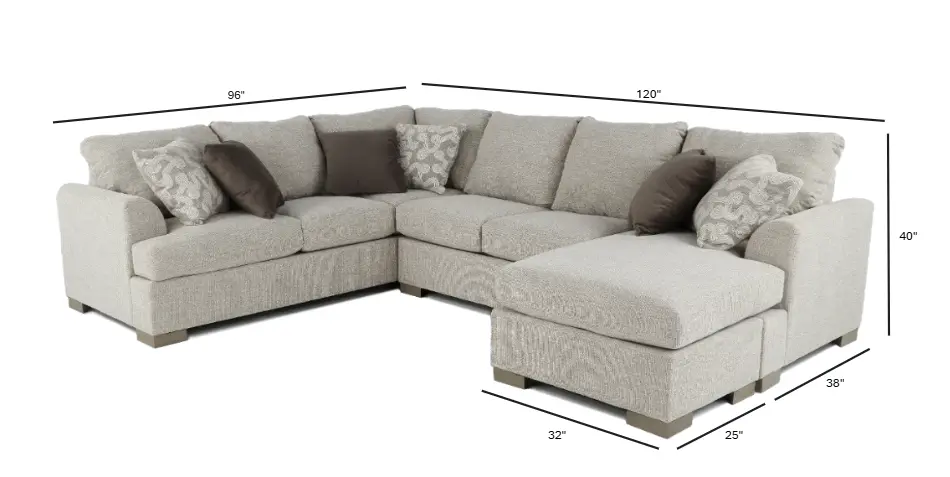 2PC/VILLANOVA/OP2 Villanova Oatmeal Taupe 2 Piece Sectional-4