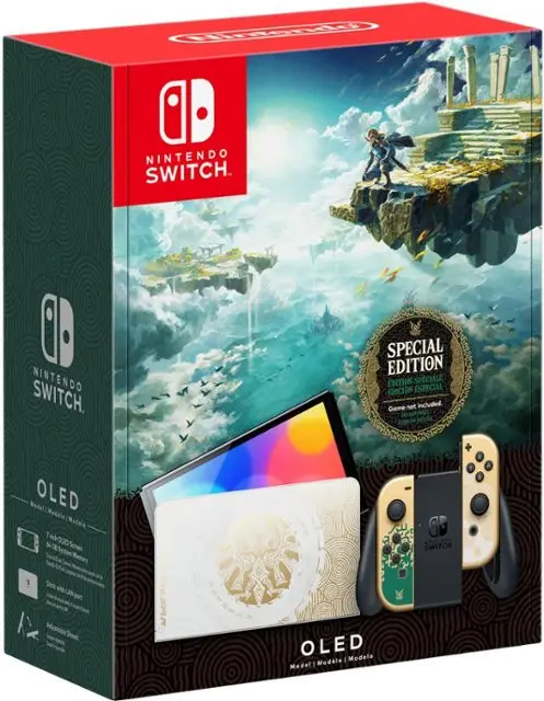 SWI/OLED_ZELDA:TOTK Nintendo Switch OLED Console The Legend of Zelda : Tears of the Kingdom Edition-2