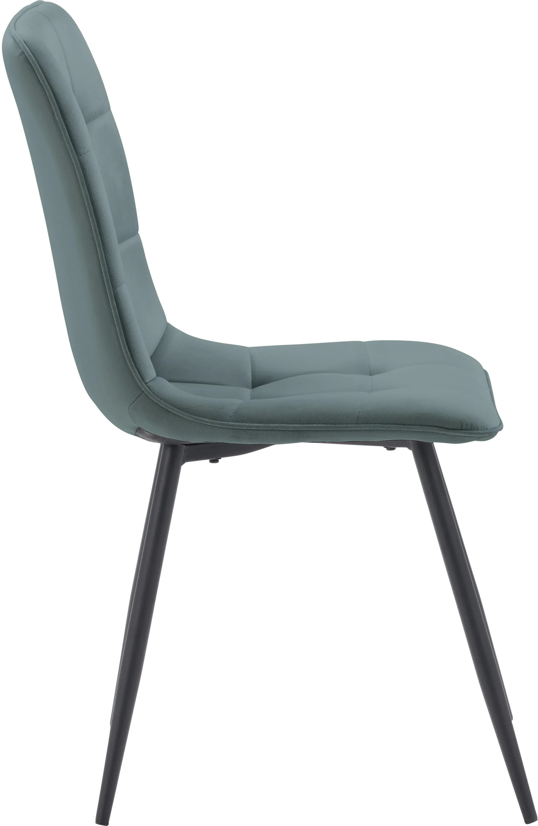 Nash Teal Velvet Side Chair, Set of 2-3