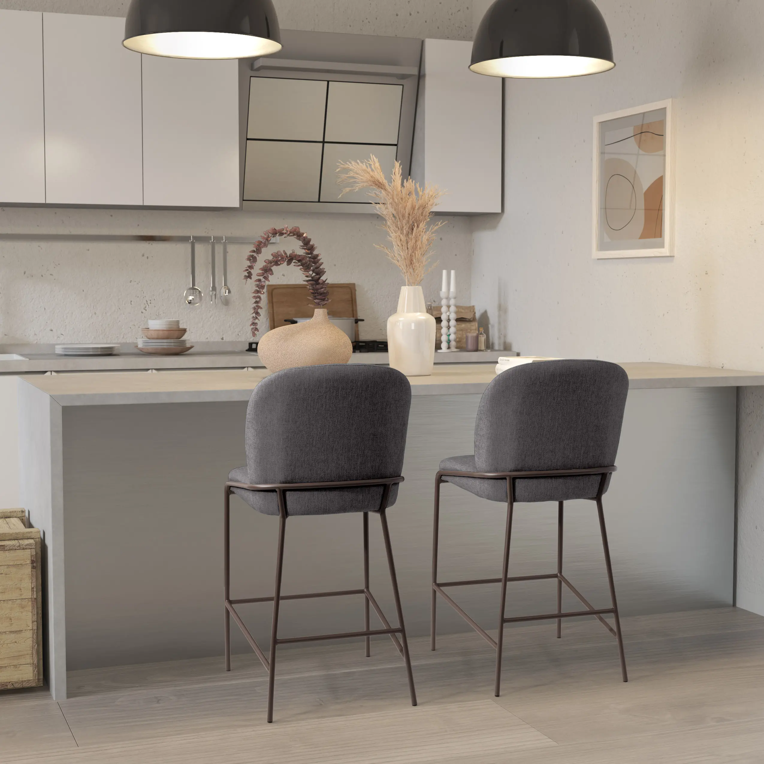 Blakeley Dark Gray Counter Height Barstool-2