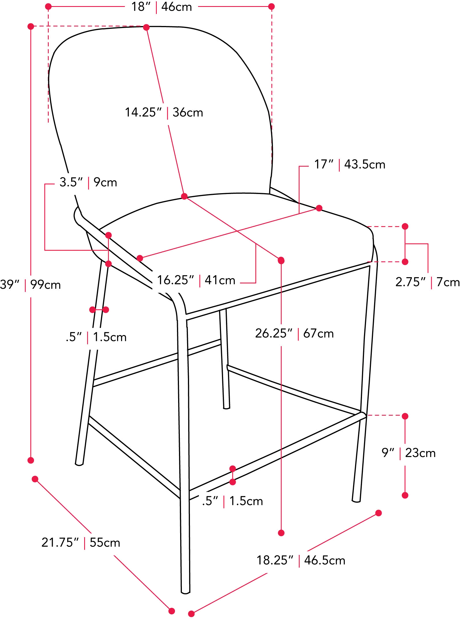 Blakeley Dark Gray Counter Height Barstool-6