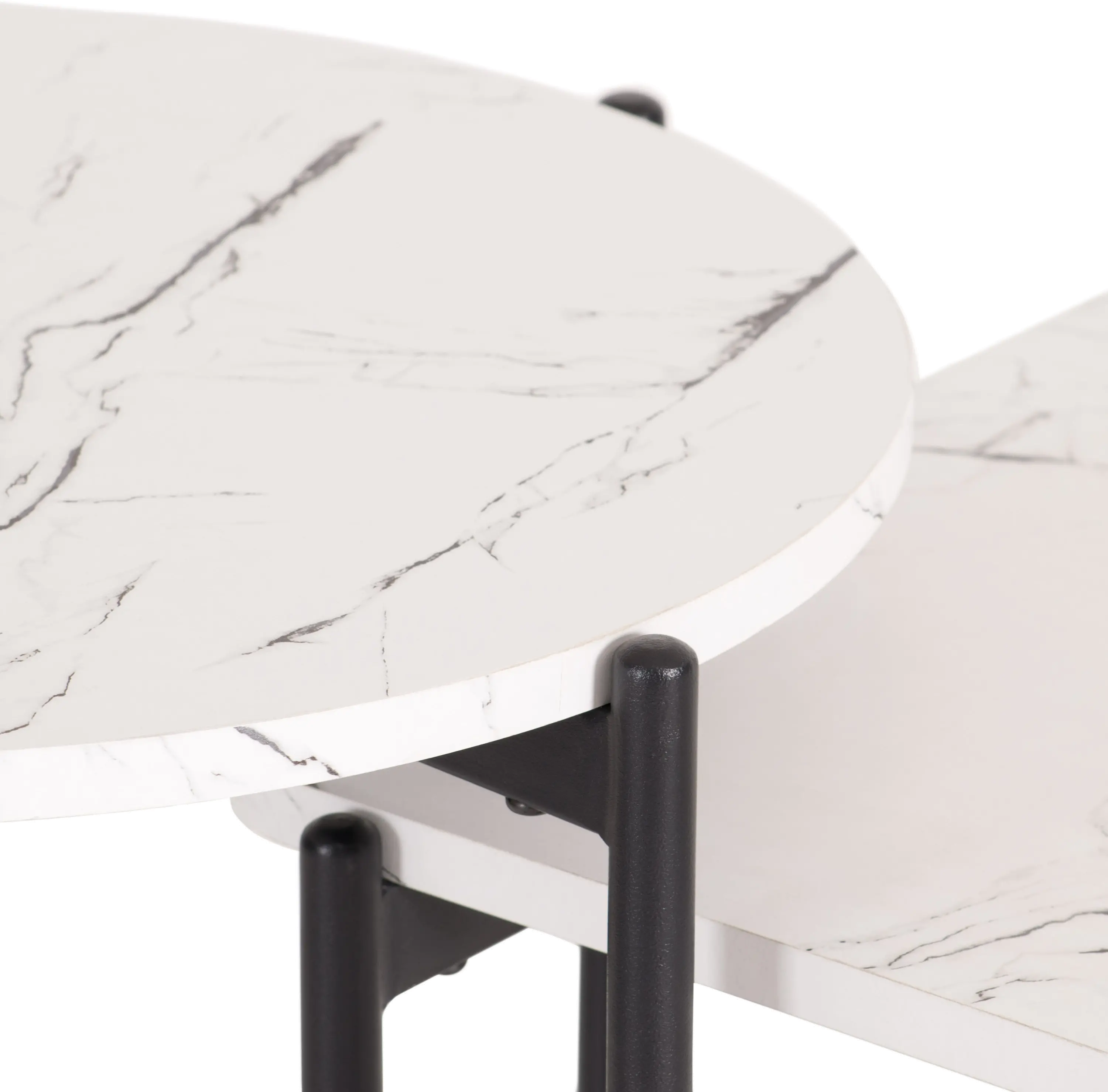 Arlo White Marble Coffee & End Table 2-Piece Set-5