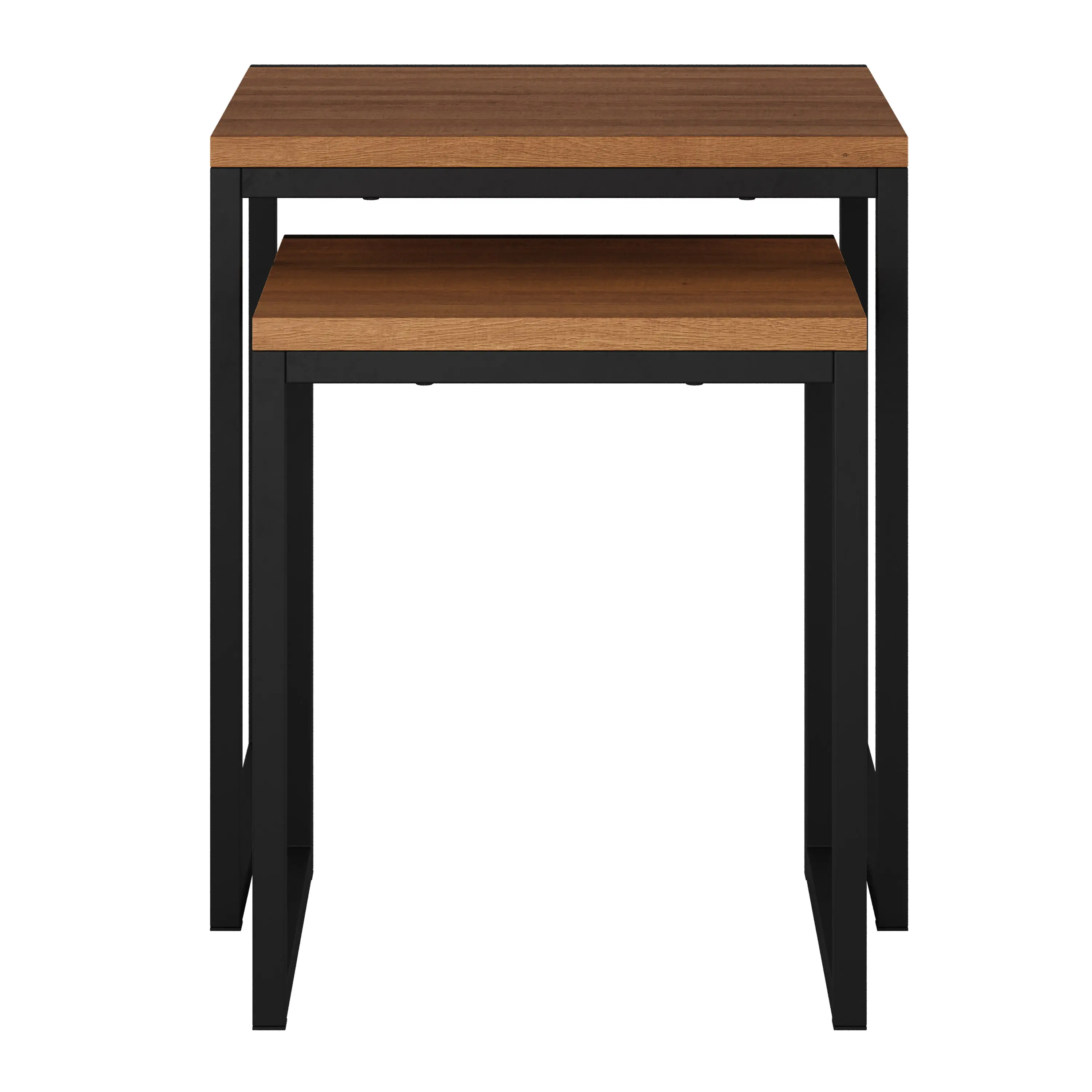 Fort Woth Brown Square Nesting Side Tables-5