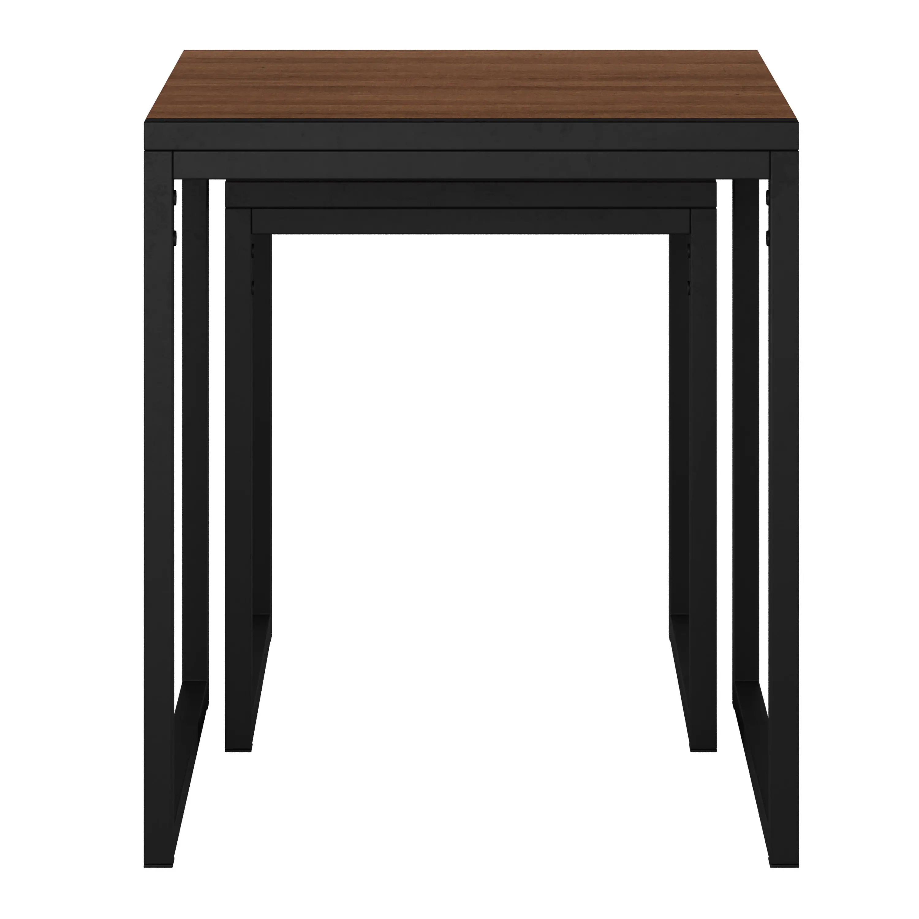Fort Woth Brown Square Nesting Side Tables-7