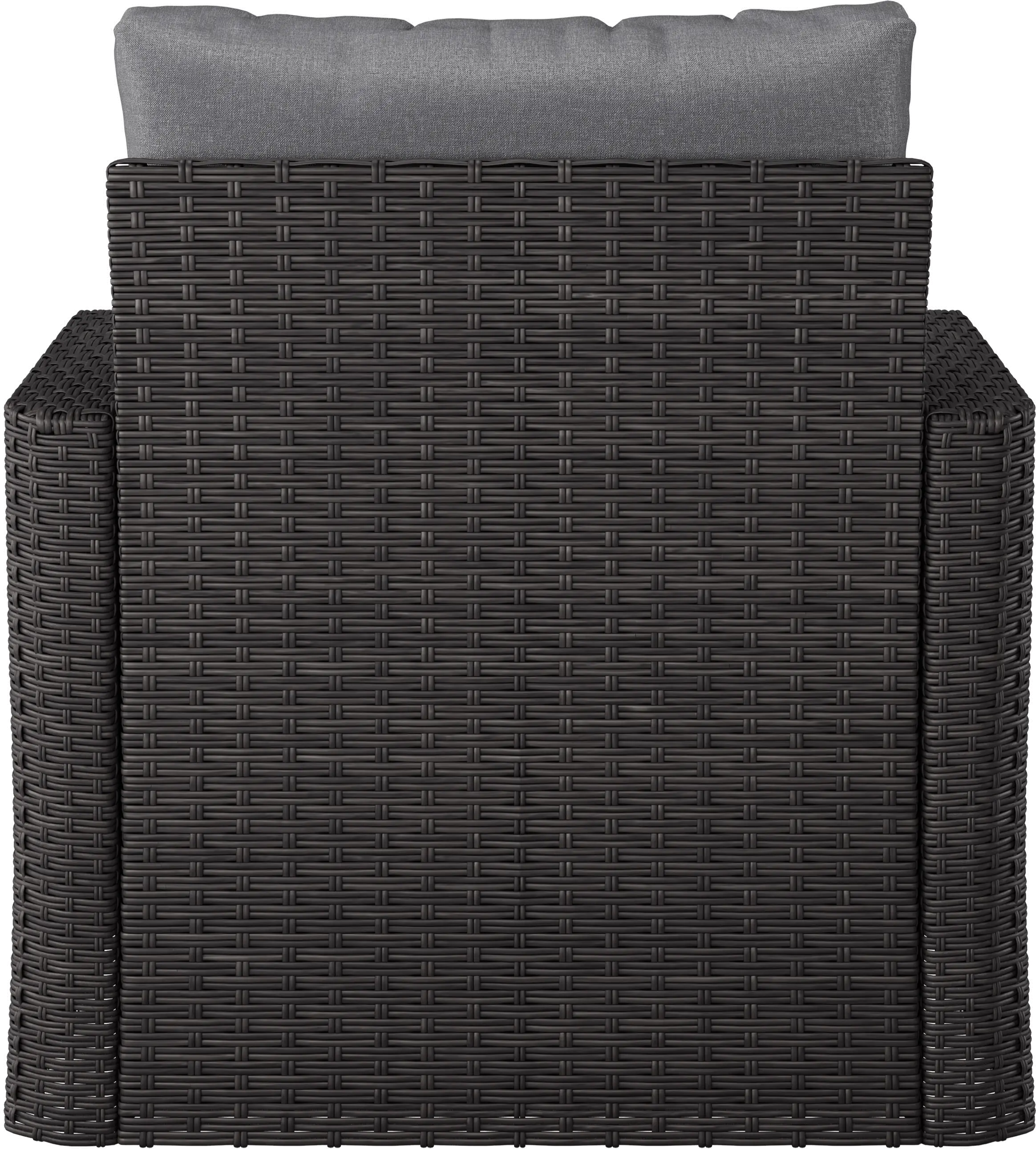 Brisbane Charcoal Gray Outdoor Wicker Chair-5