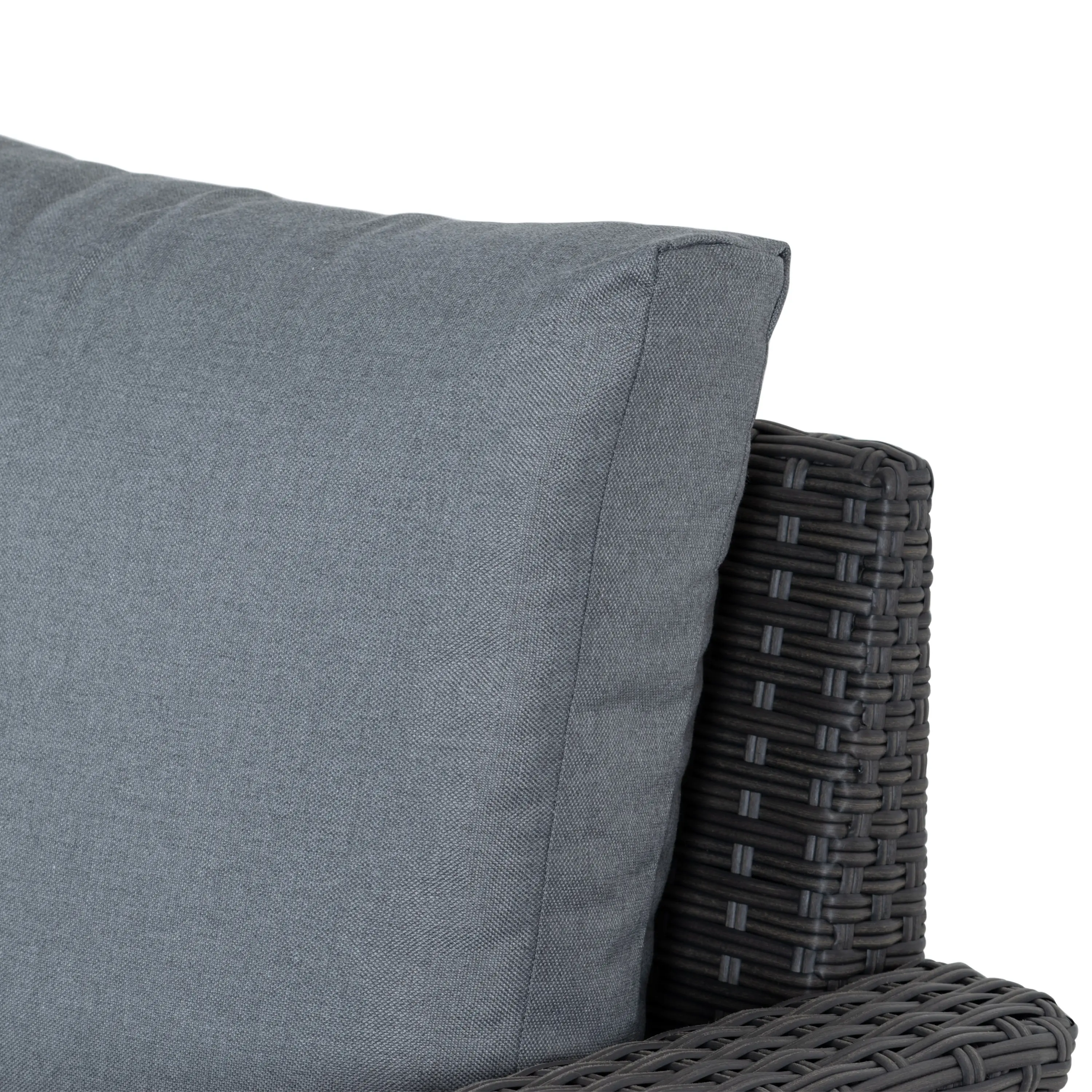 Brisbane Gray Outdoor Wicker Table and Chairs Set-7