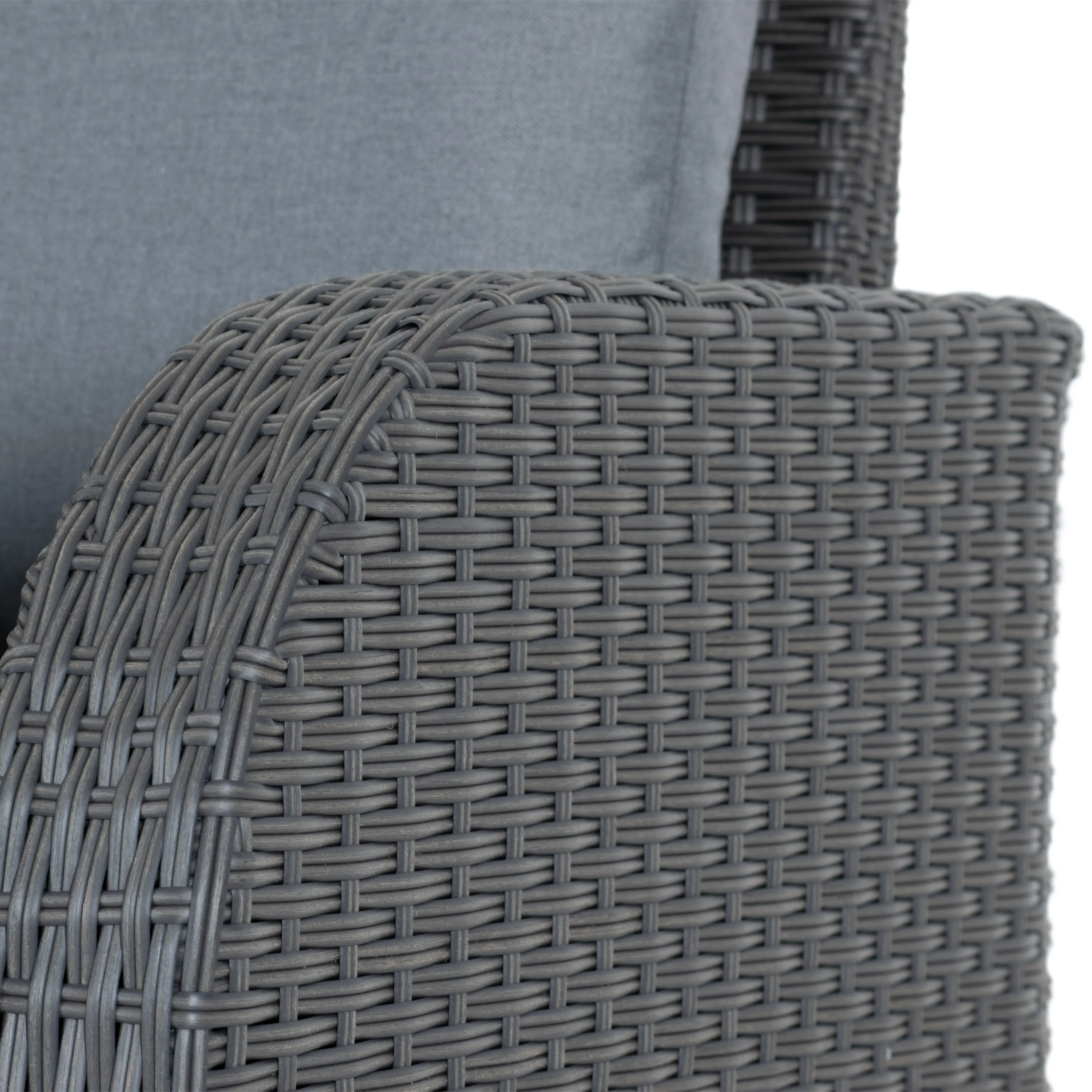 Brisbane Gray Outdoor Wicker Table and Chairs Set-8