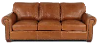 Tahoe Saddle Brown Leather Sofa Bed