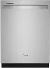 WDT750SAKZ Whirlpool Top Control AI Dishwasher - Stainless Steel