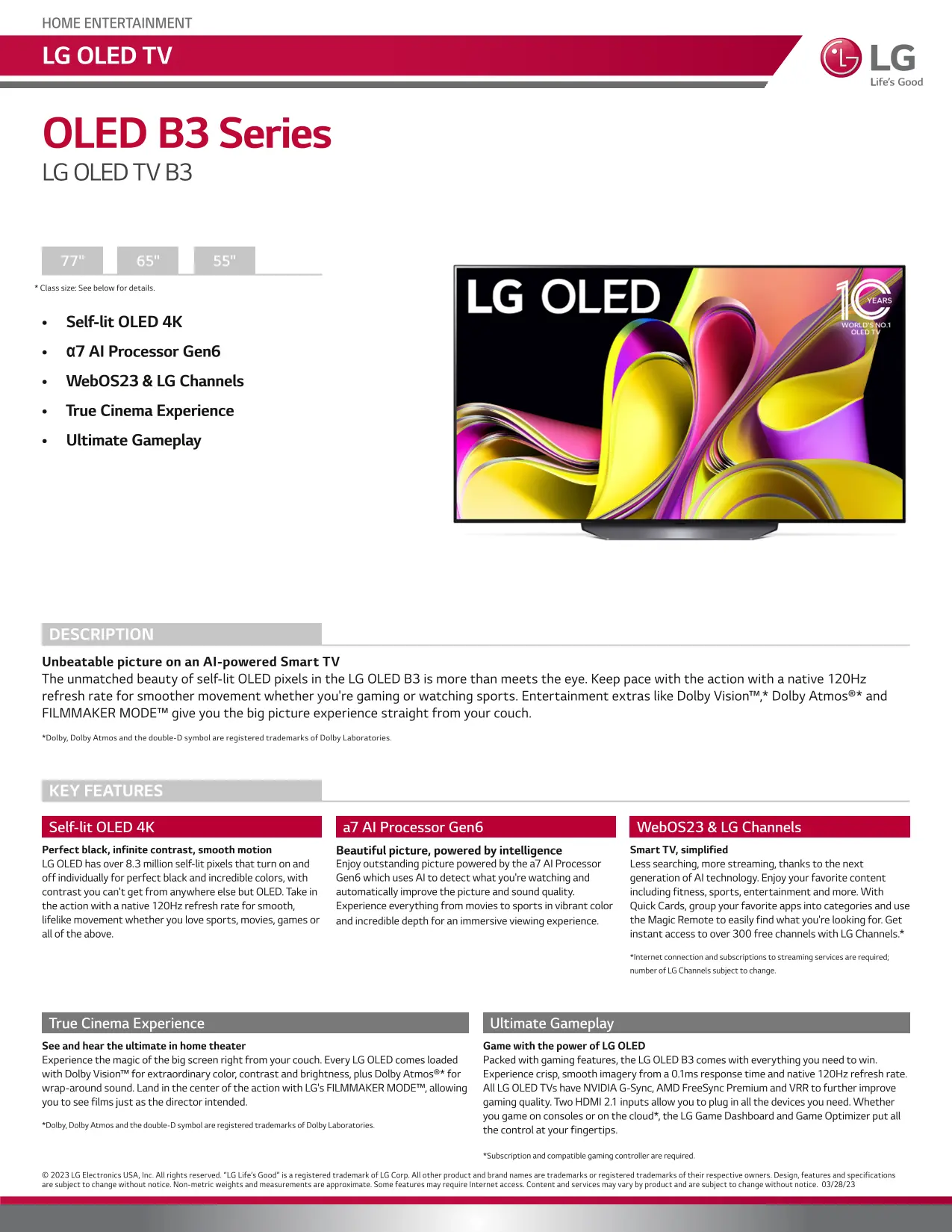 OLED55B3PUA LG 55  B3 Series OLED 4K UHD Smart webOS TV-17