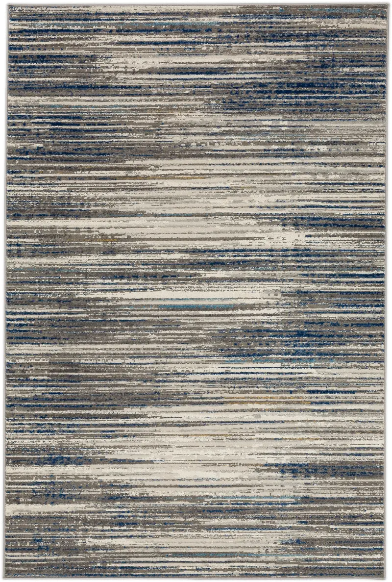 Cleo 5 x 8 Bell Place Blue Area Rug