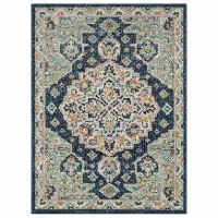 IE308-103/5X8-JENN Whimsey 5 x 8 Jennings Ornamental Blue Area Rug