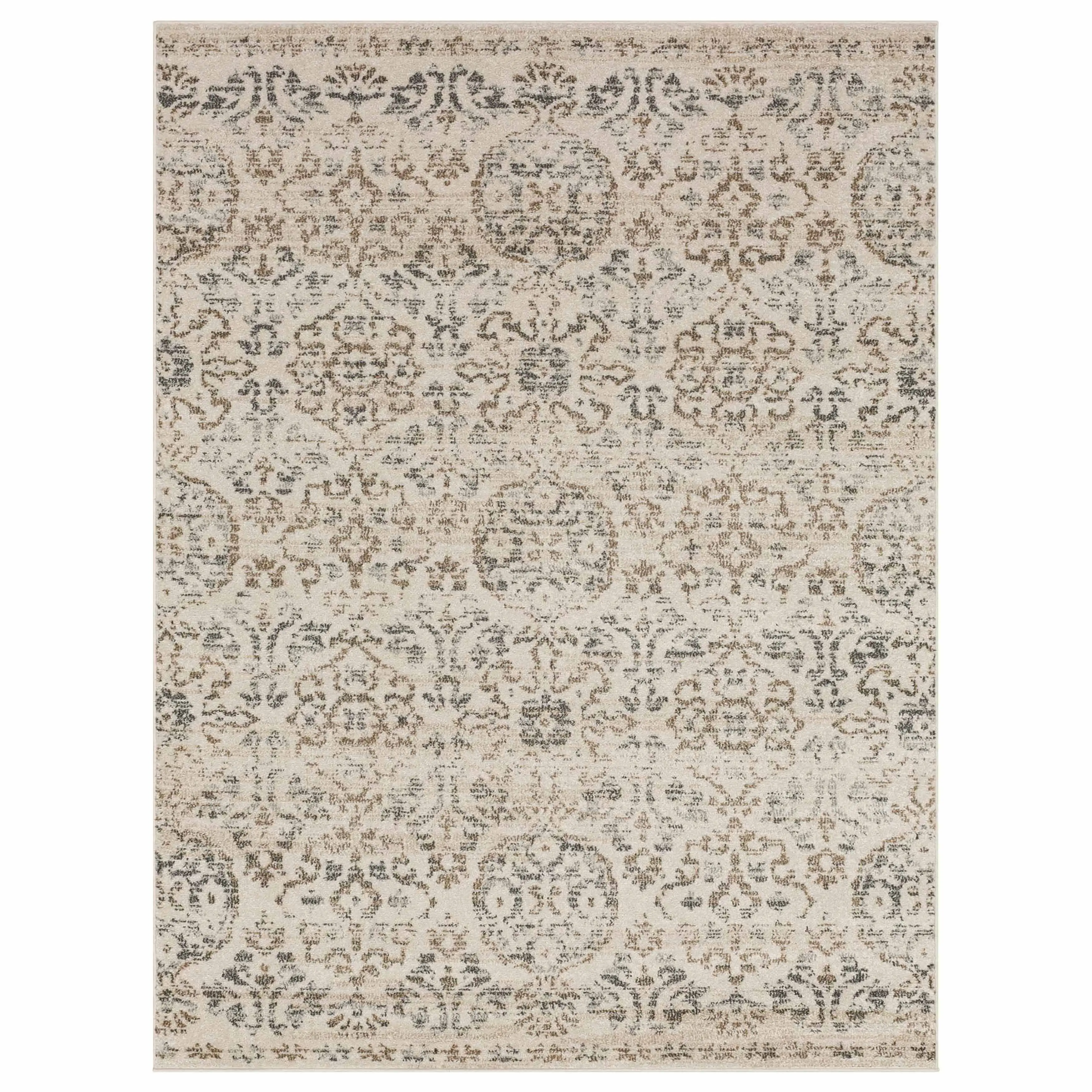 IE307-131/5X8-HILL Whimsey 5 x 8 Hill Gardens Ivory Area Rug-1